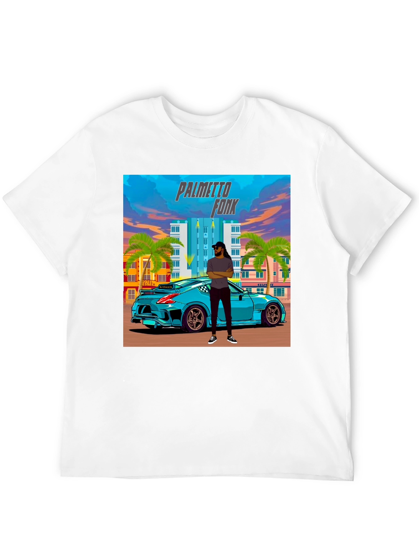 Palmetto Fonk Tee - Cool Car Graphic T-Shirt
