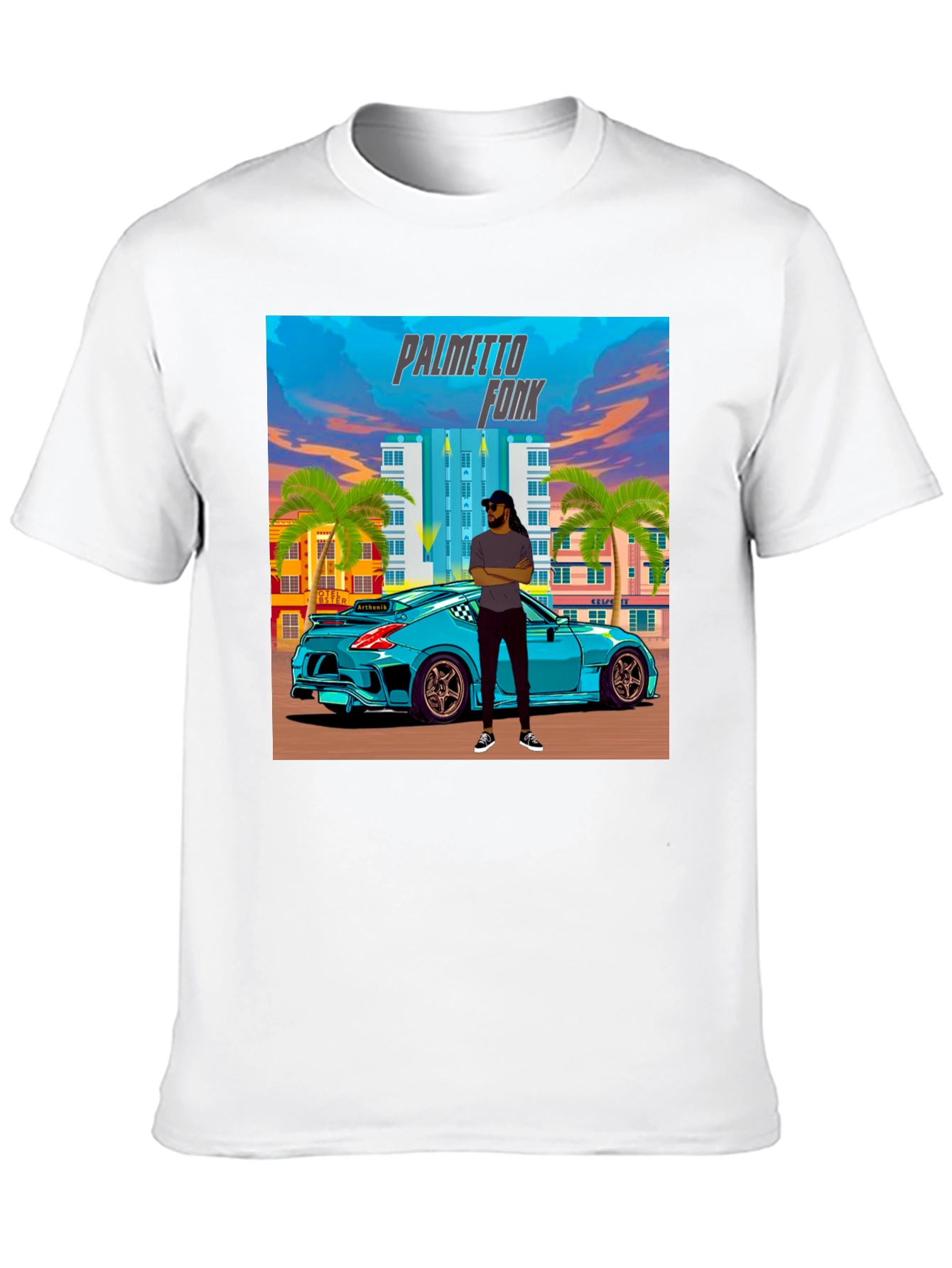 Palmetto Fonk Tee - Cool Car Graphic T-Shirt