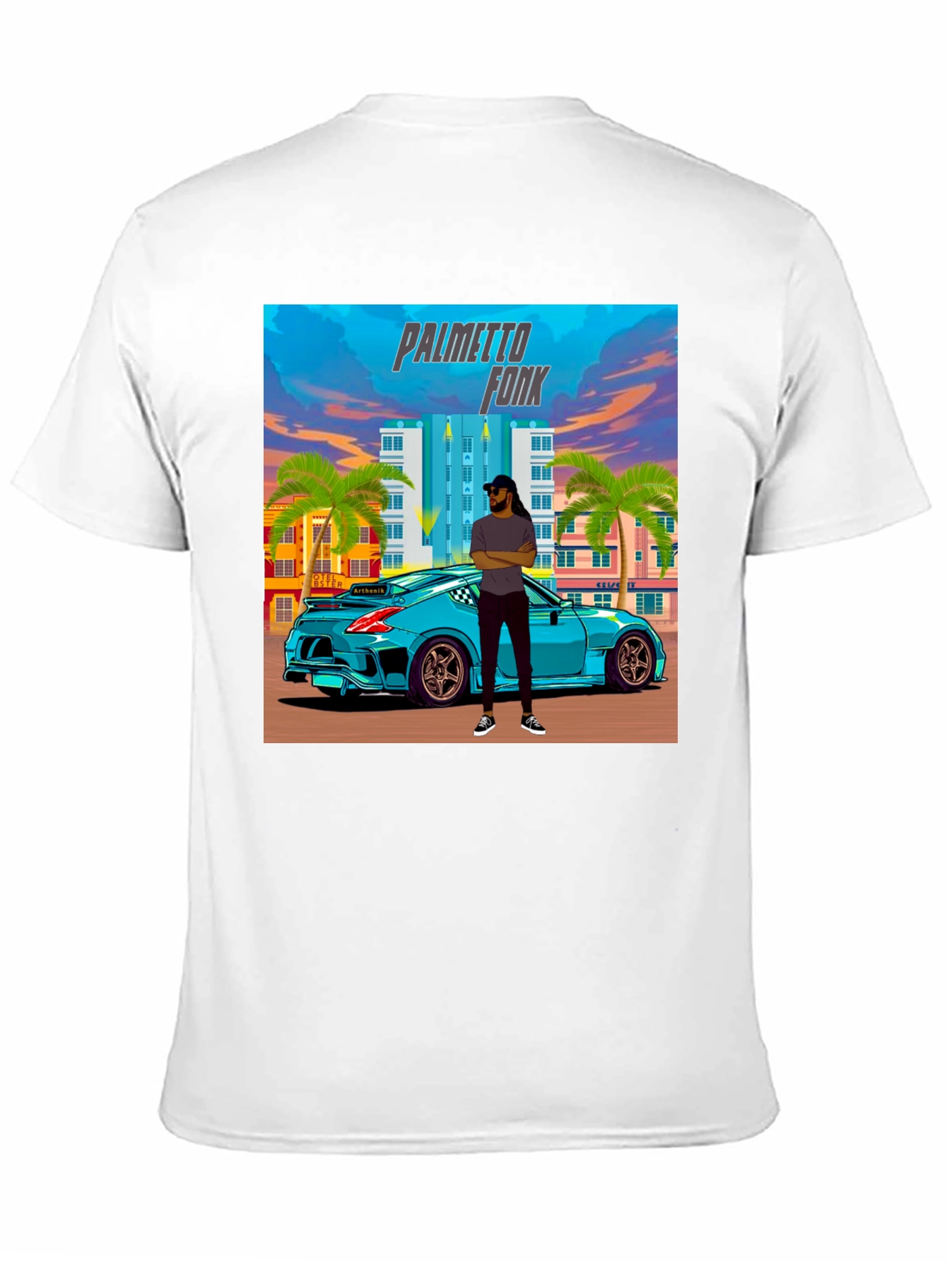 Palmetto Fonk Tee - Cool Car Graphic T-Shirt
