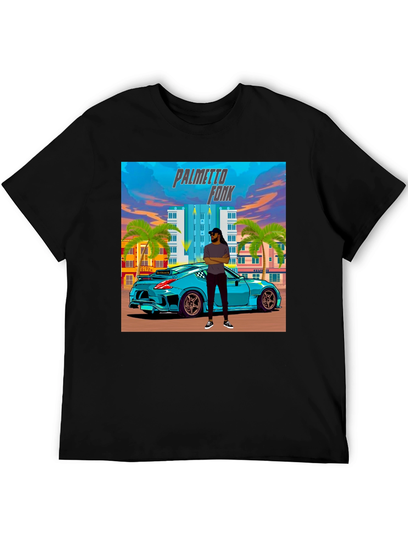 Palmetto Fonk Tee - Cool Car Graphic T-Shirt