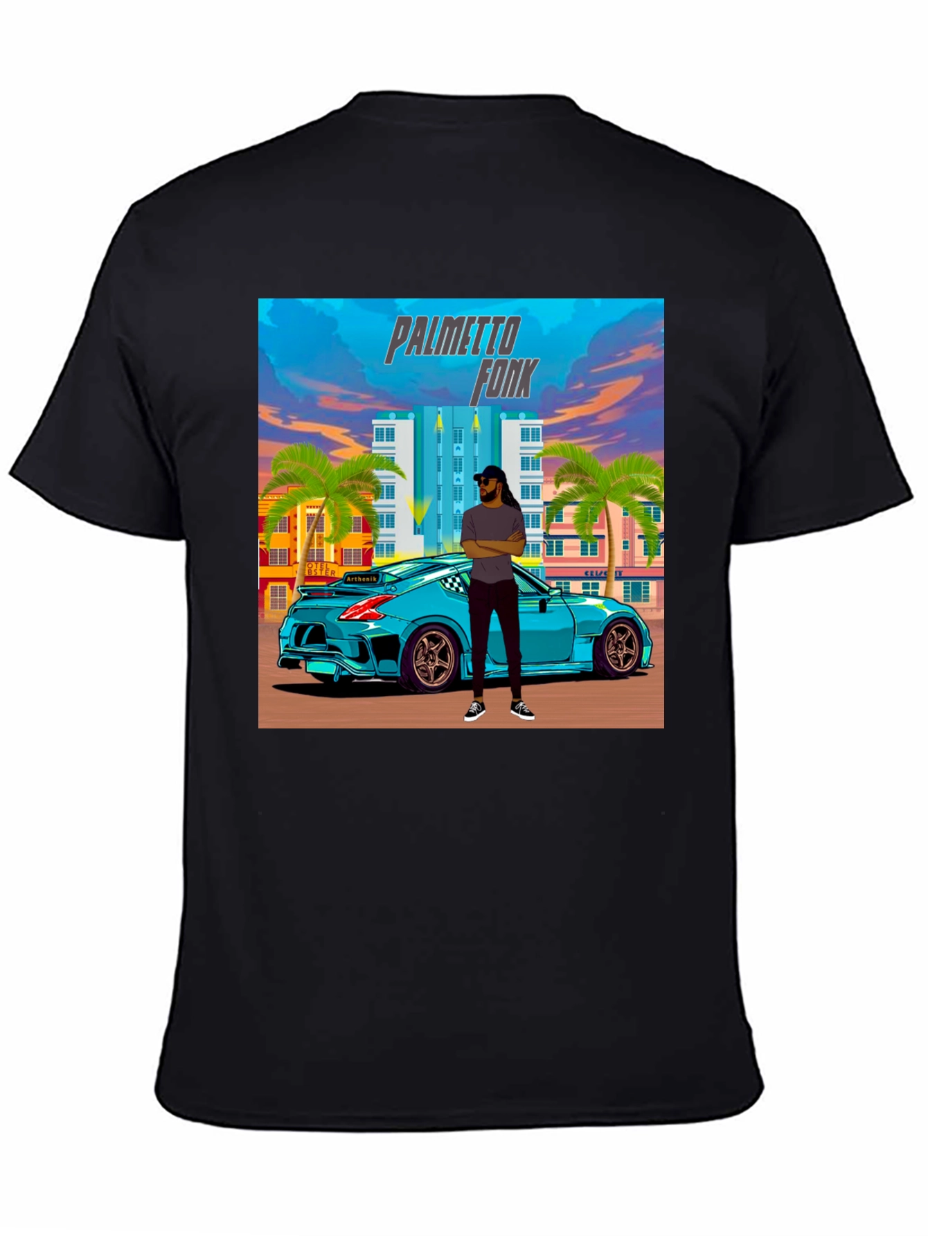 Palmetto Fonk Tee - Cool Car Graphic T-Shirt
