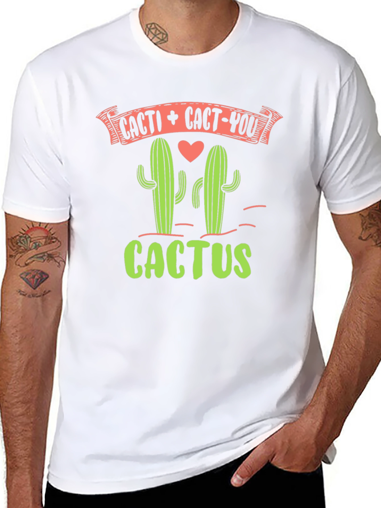 Cacti + Cact-You Graphic T-Shirt