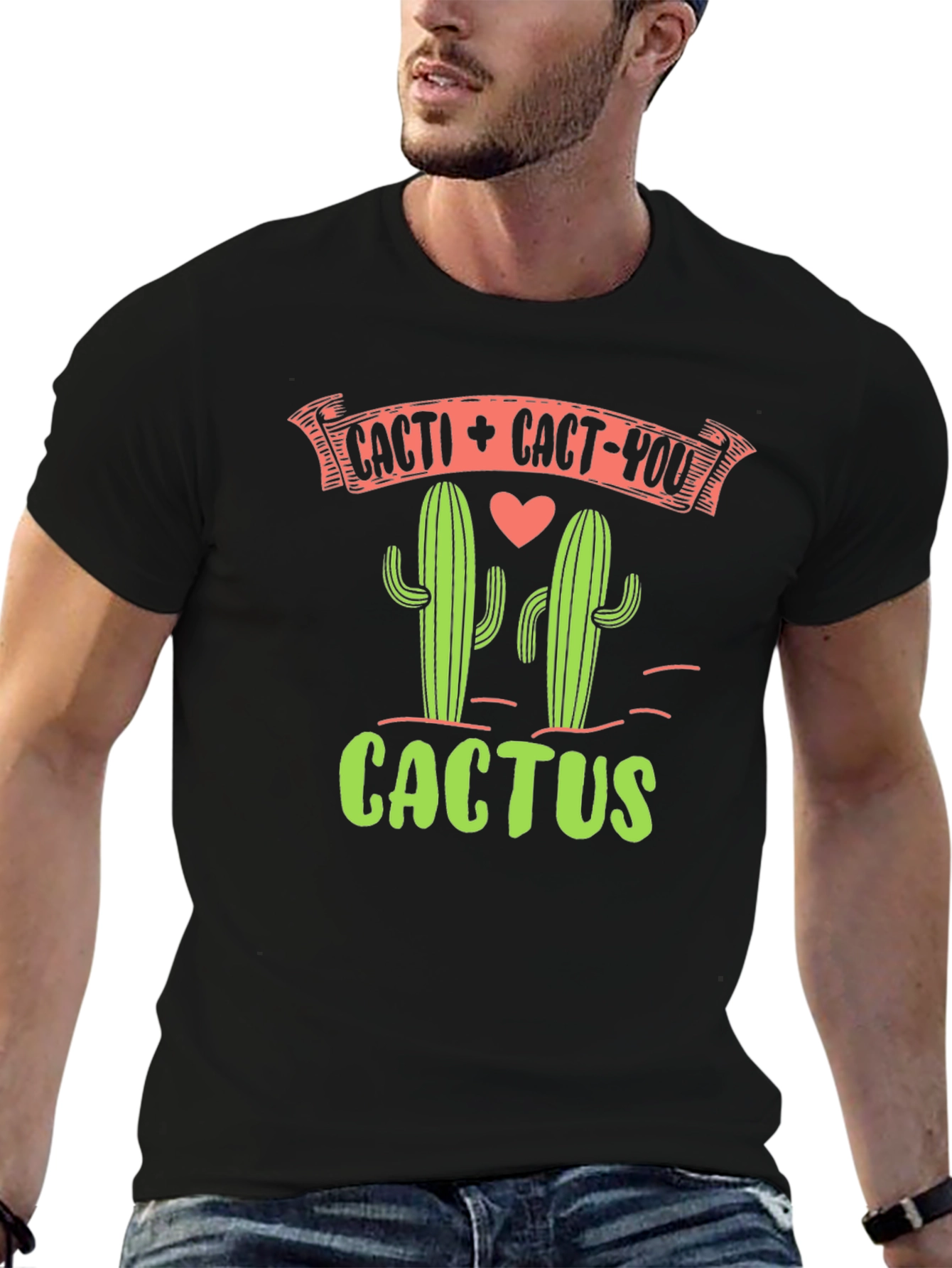 Cacti + Cact-You Graphic T-Shirt