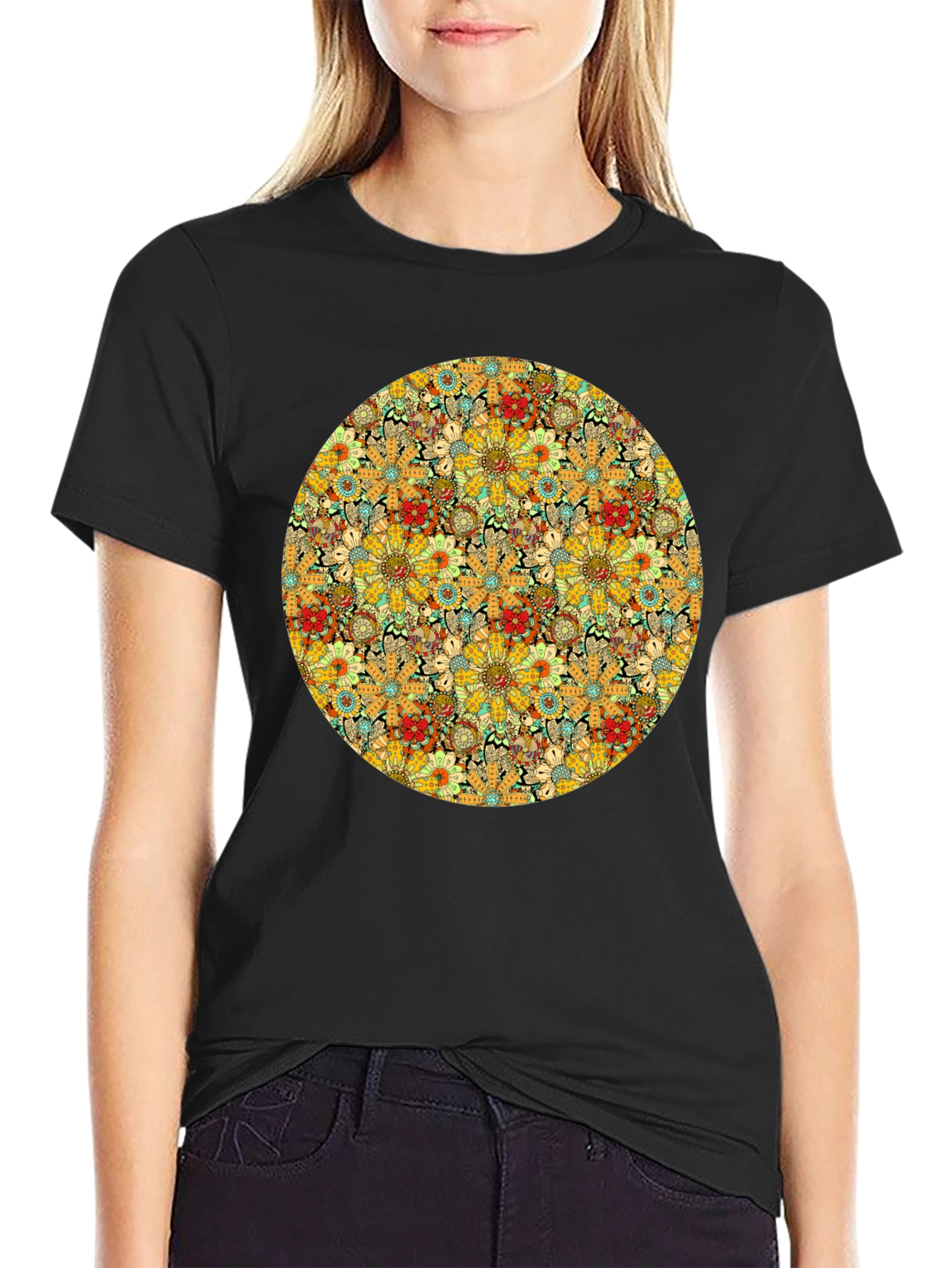 Floral Circle Tee