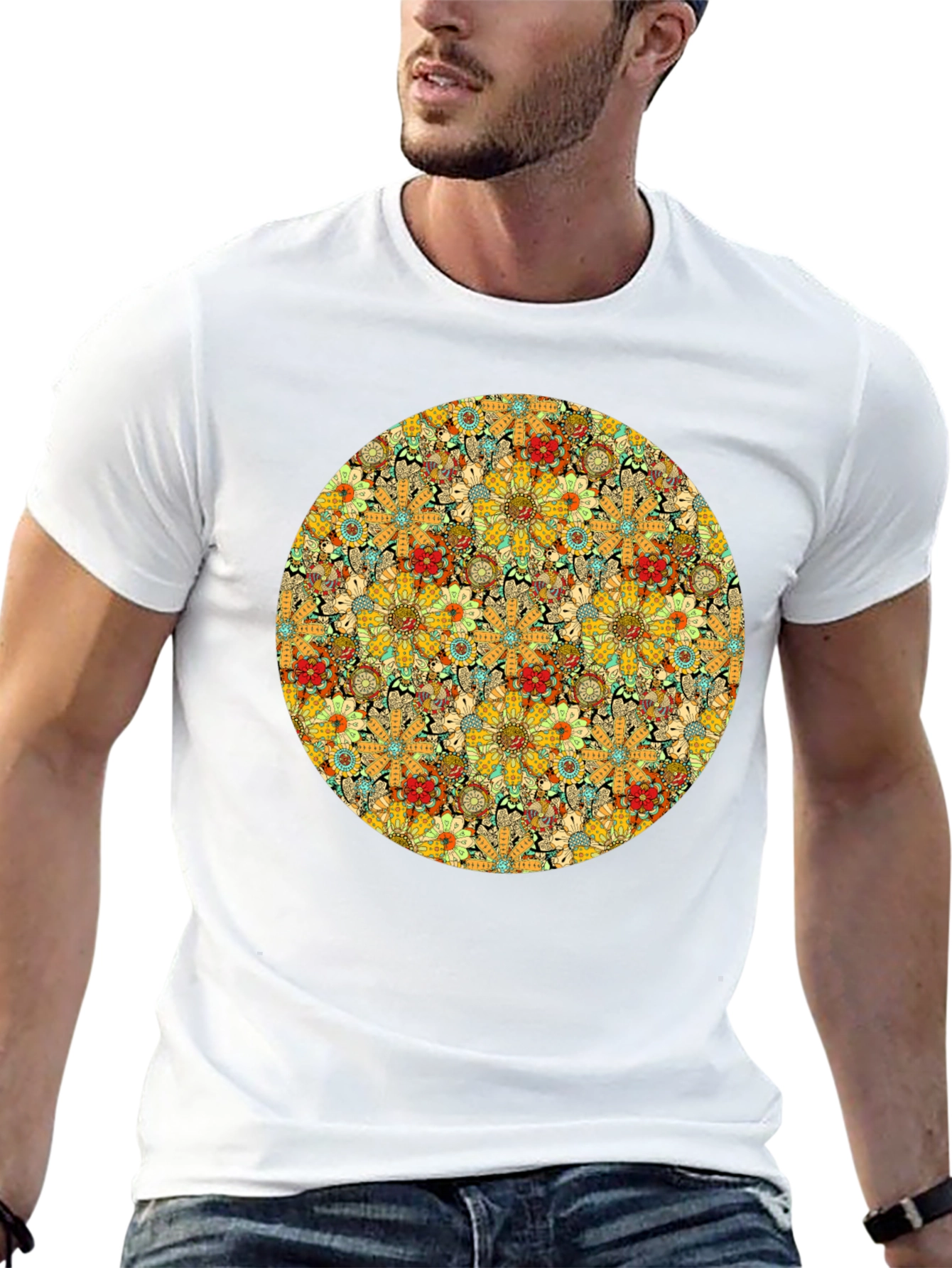 Floral Circle Tee