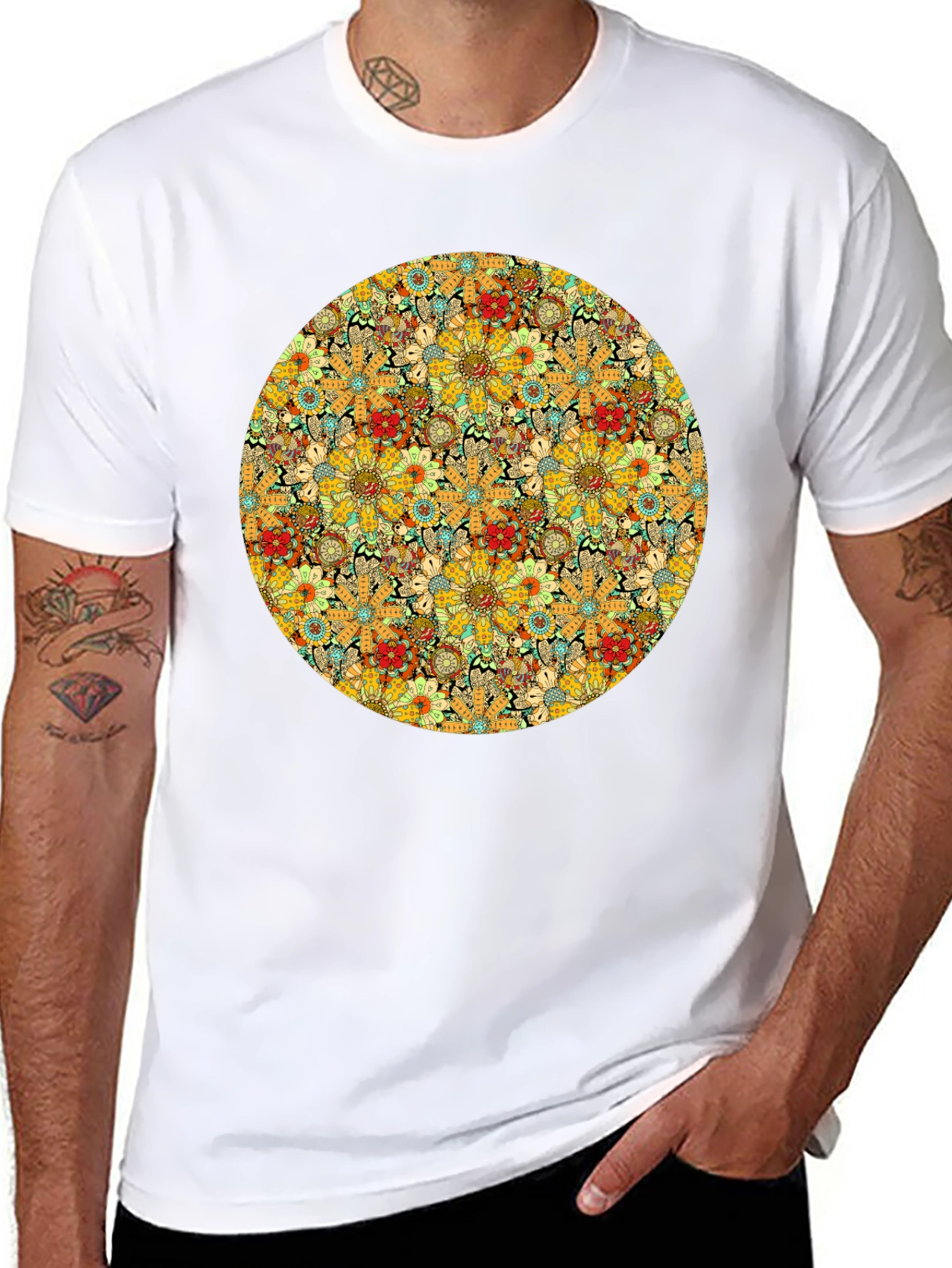 Floral Circle Tee