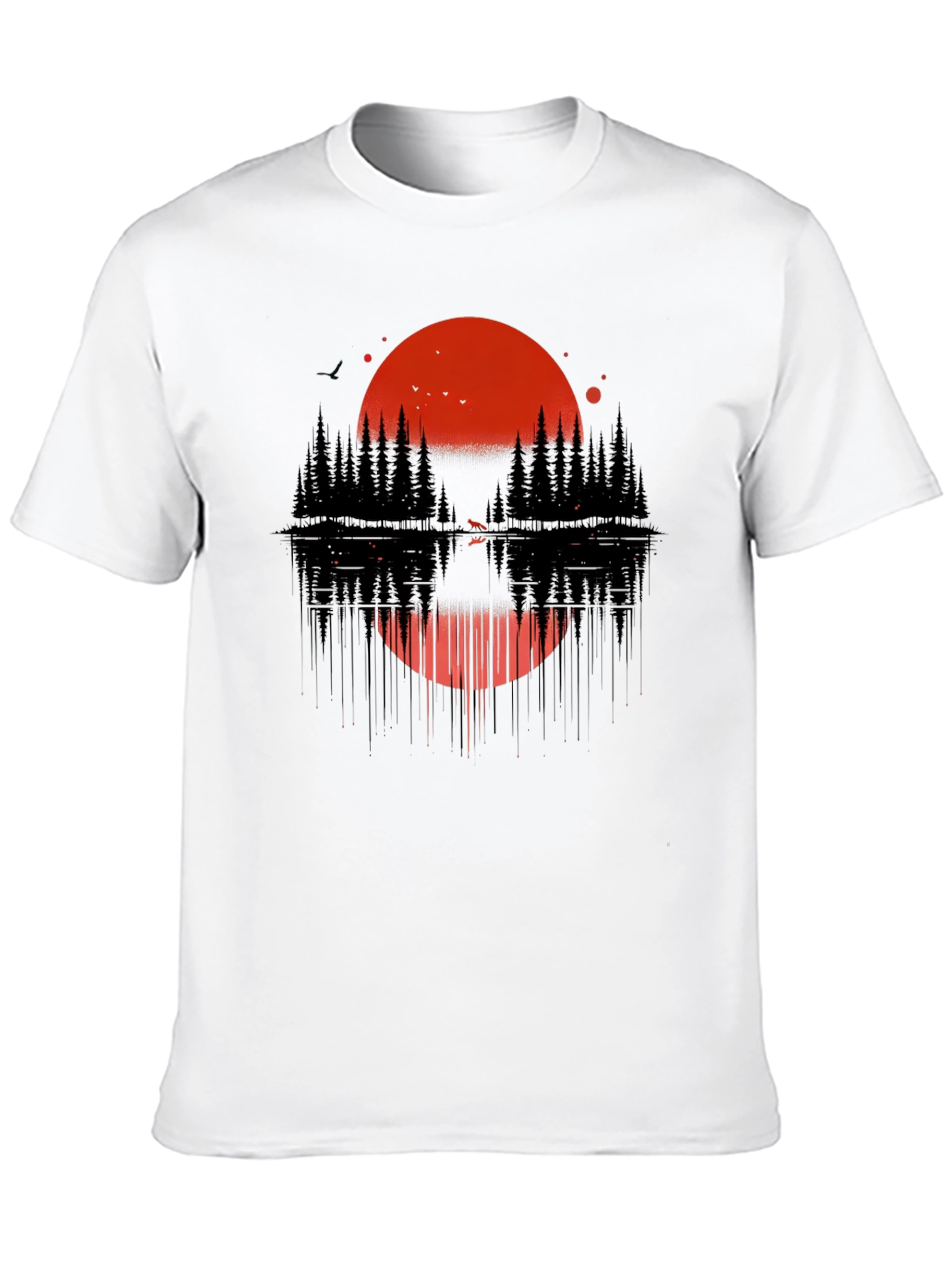 Sunset Forest Graphic Tee - Nature Inspired Design