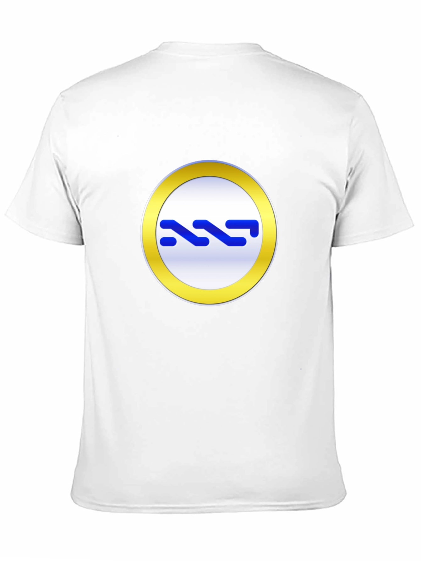Black T-Shirt with Gold Circle Logo