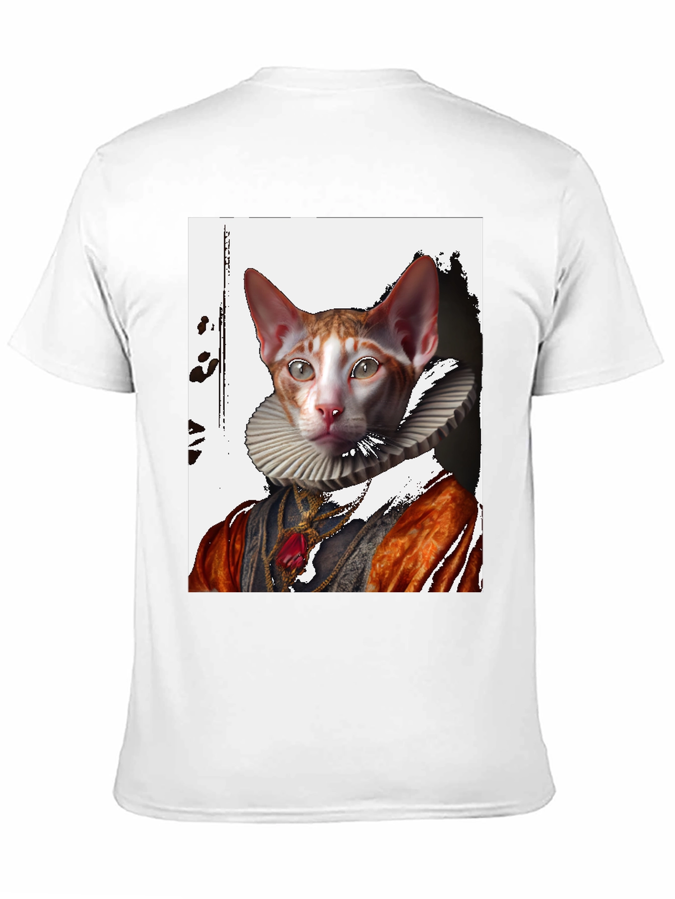 Royal Cat T-Shirt: Renaissance Pet Portrait Tee