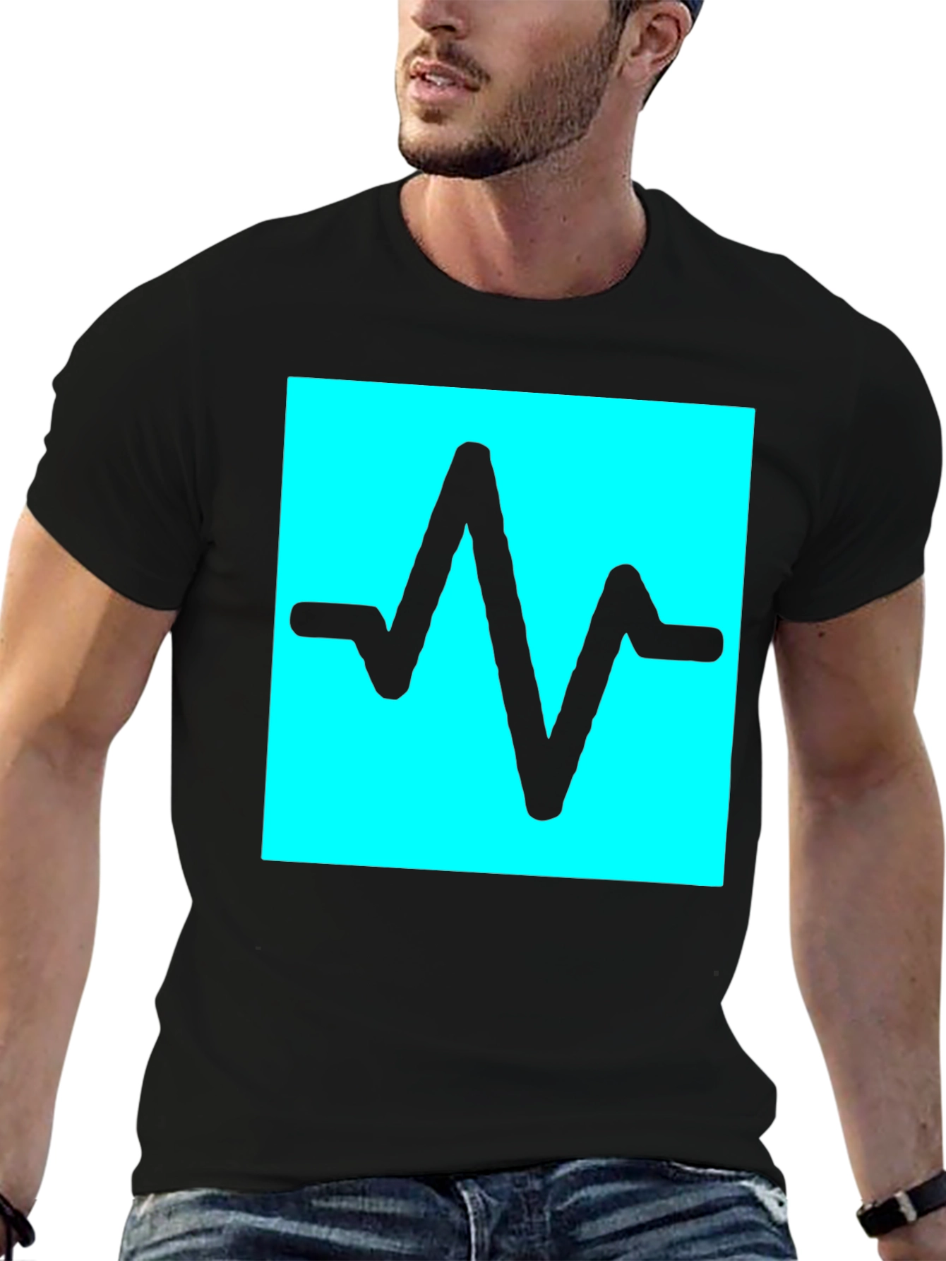 Pulse Wave T-Shirt - Black Graphic Tee