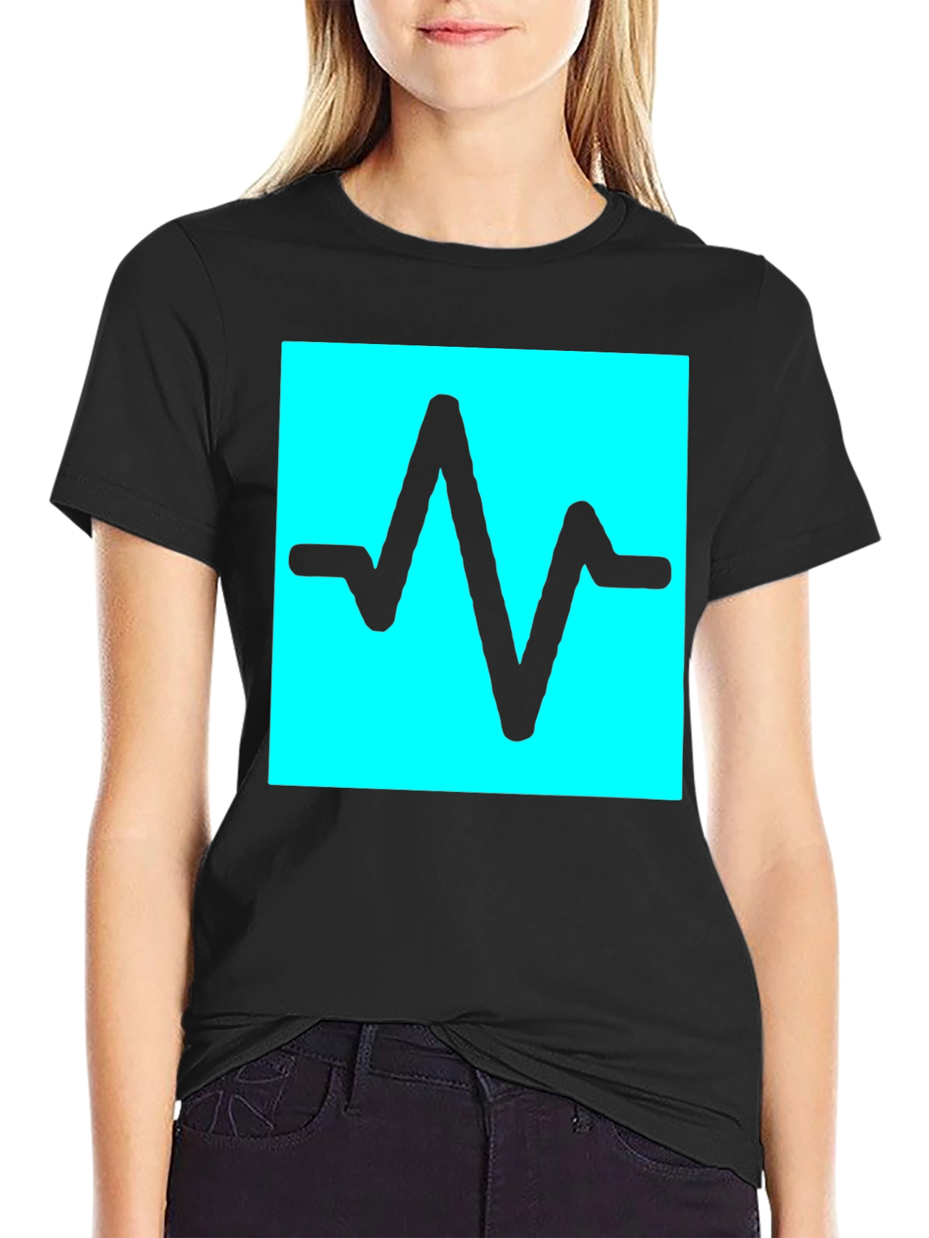 Pulse Wave T-Shirt - Black Graphic Tee