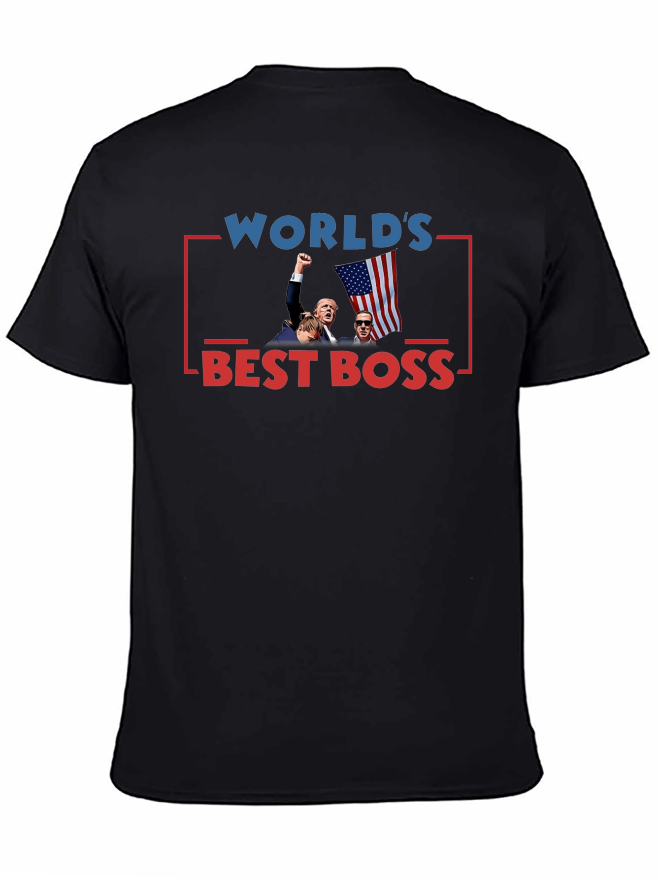 Worlds Best Boss Graphic Tee - Black