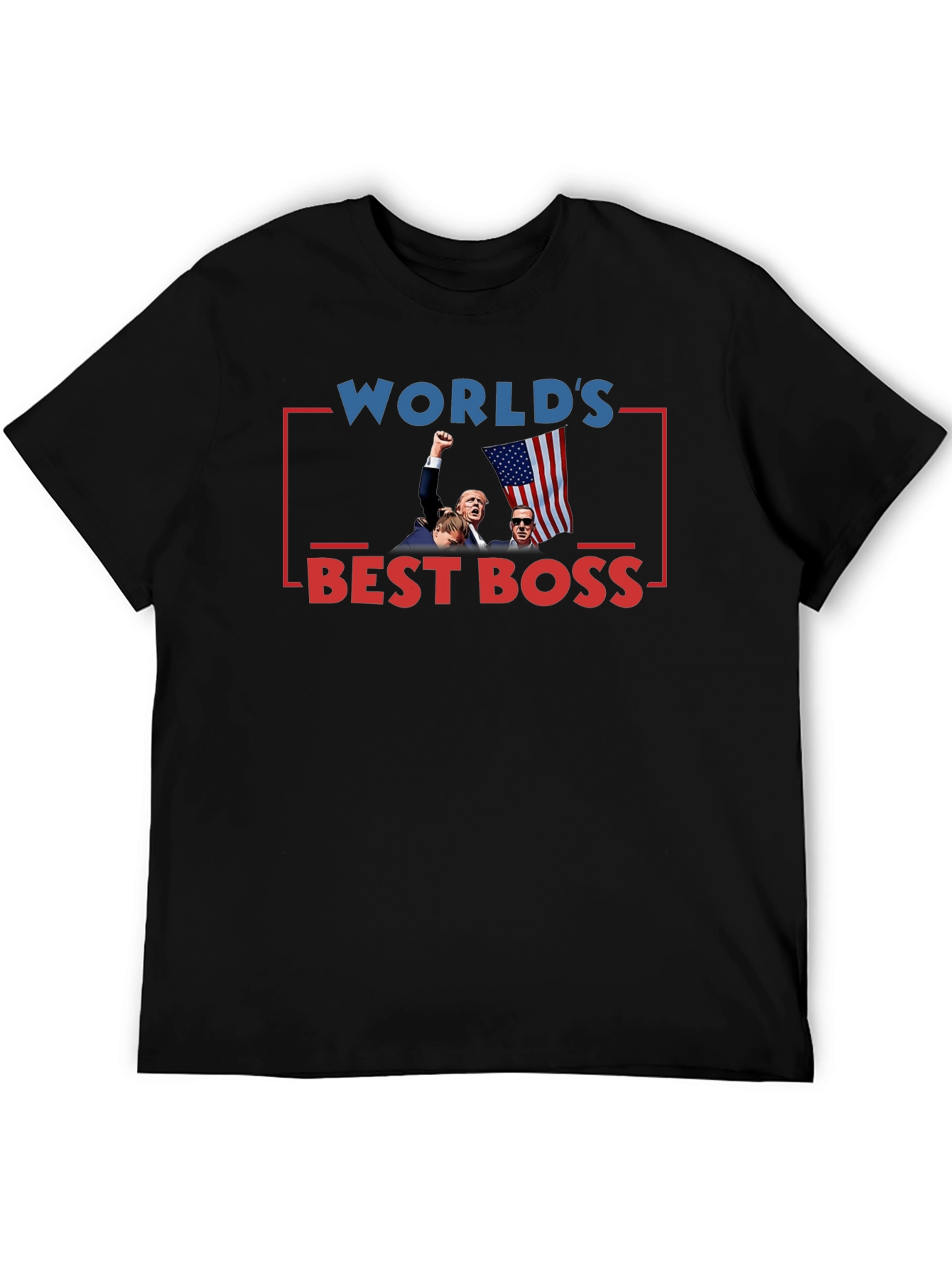 Worlds Best Boss Graphic Tee - Black