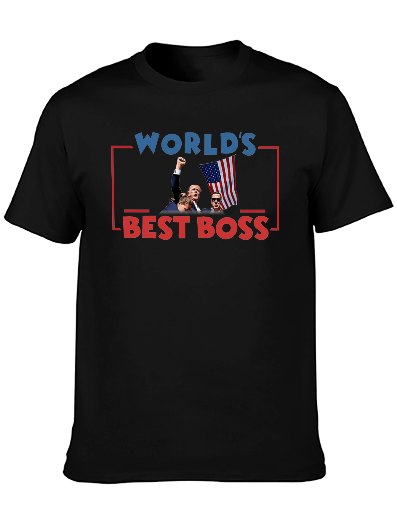 Worlds Best Boss Graphic Tee - Black