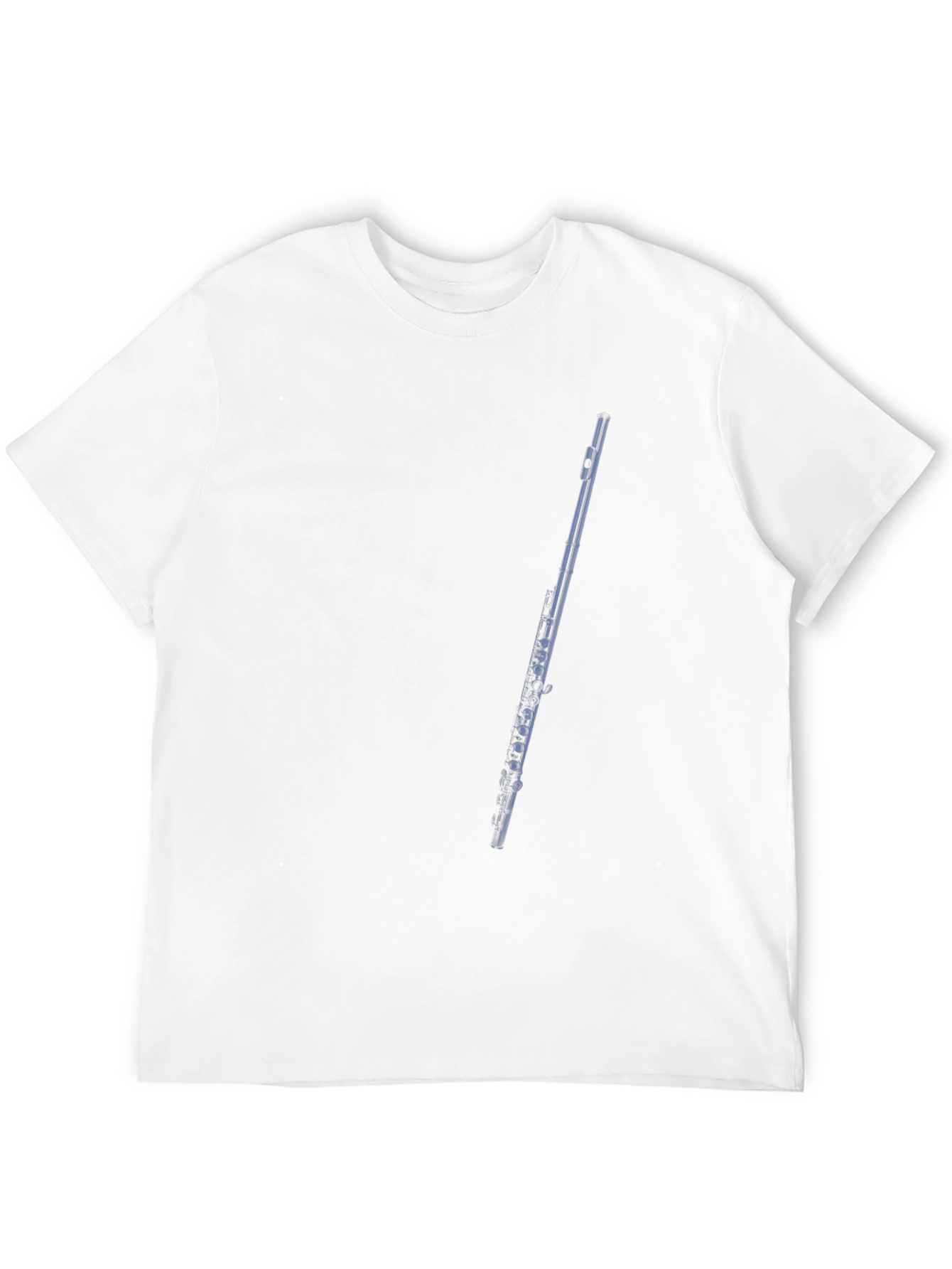 Flute Graphic Tee - Black Cotton T-Shirt