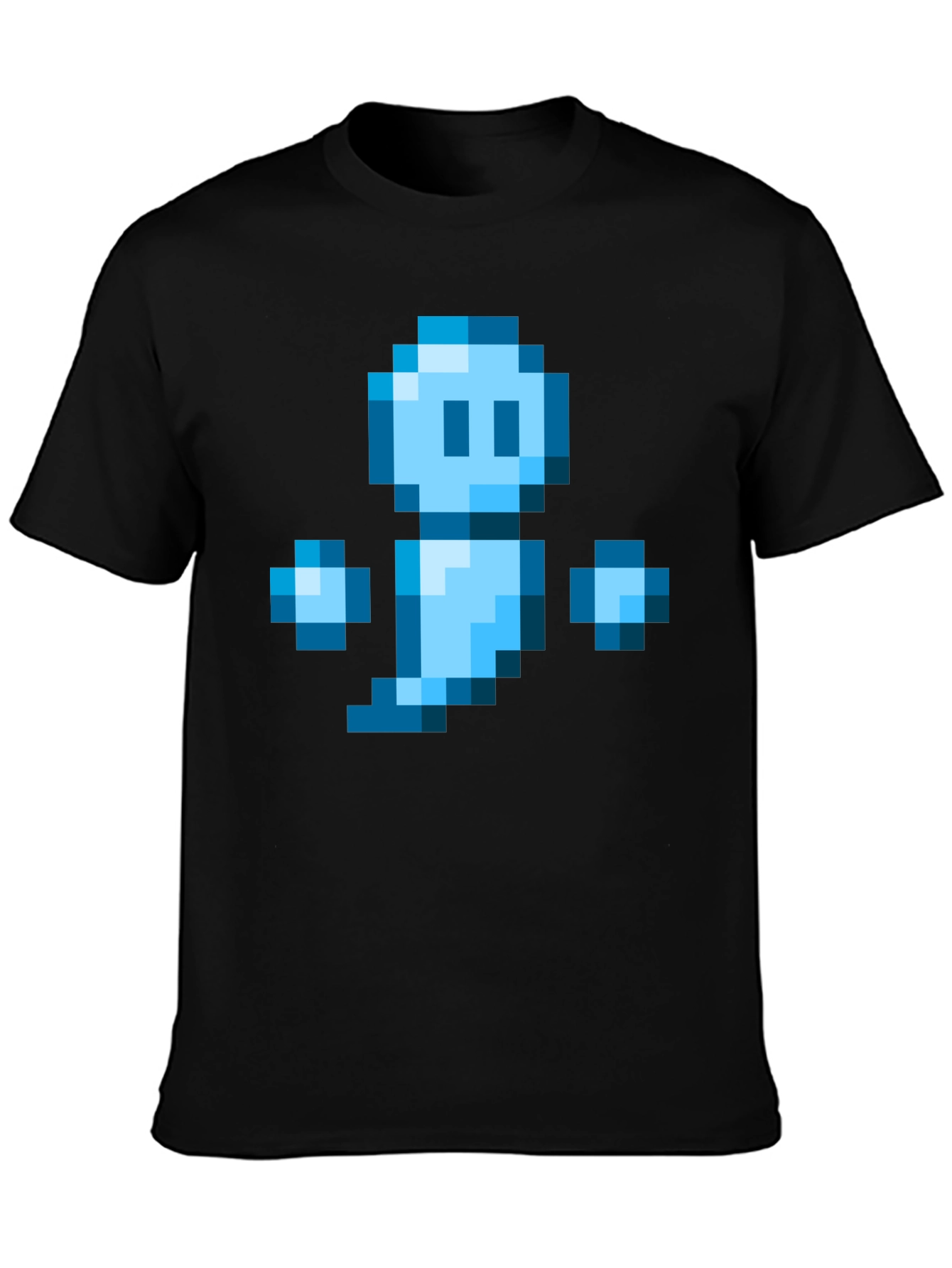Pixel Ghost Black T-Shirt