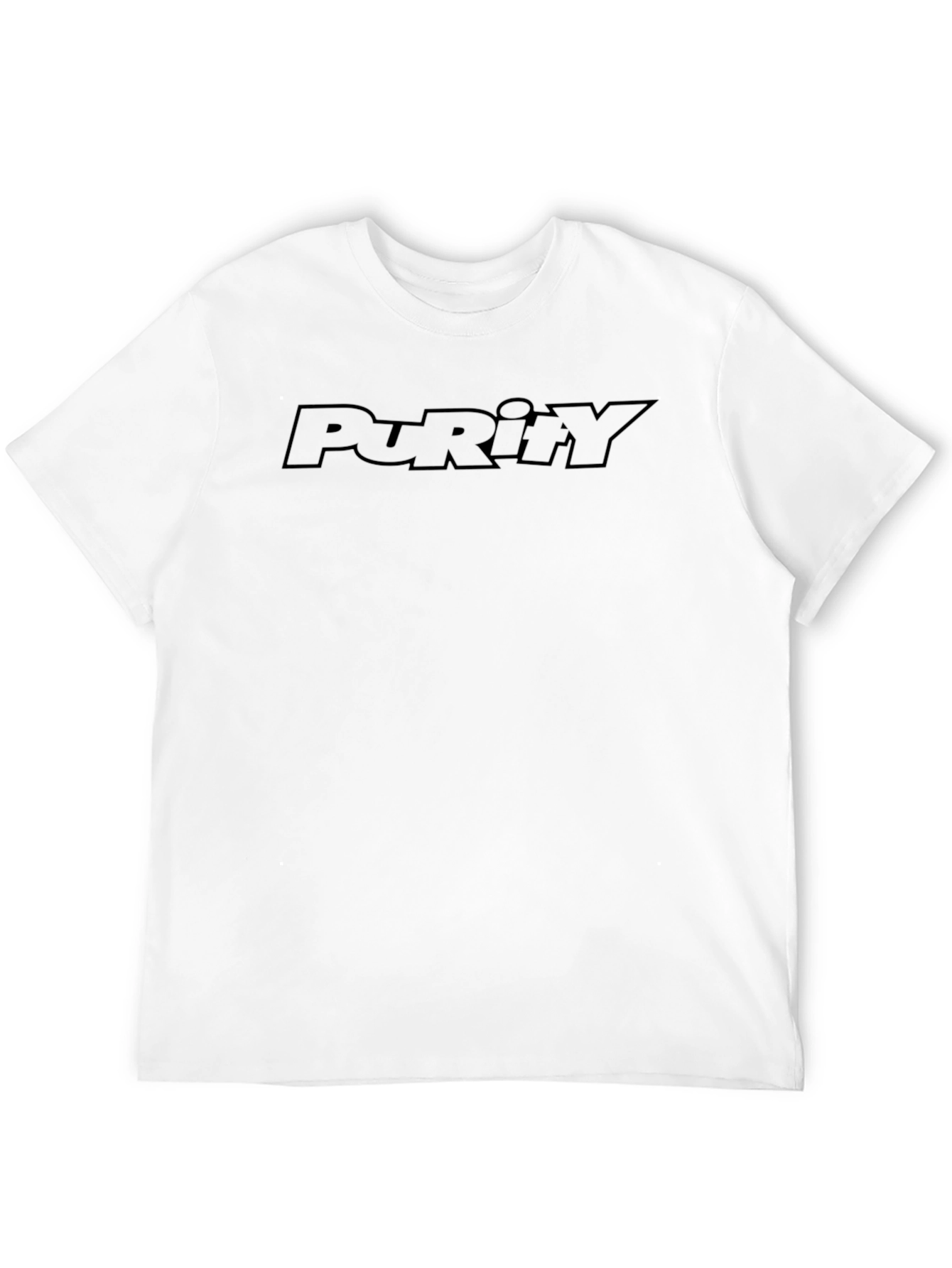 Purity Black T-Shirt - Modern Graphic Tee
