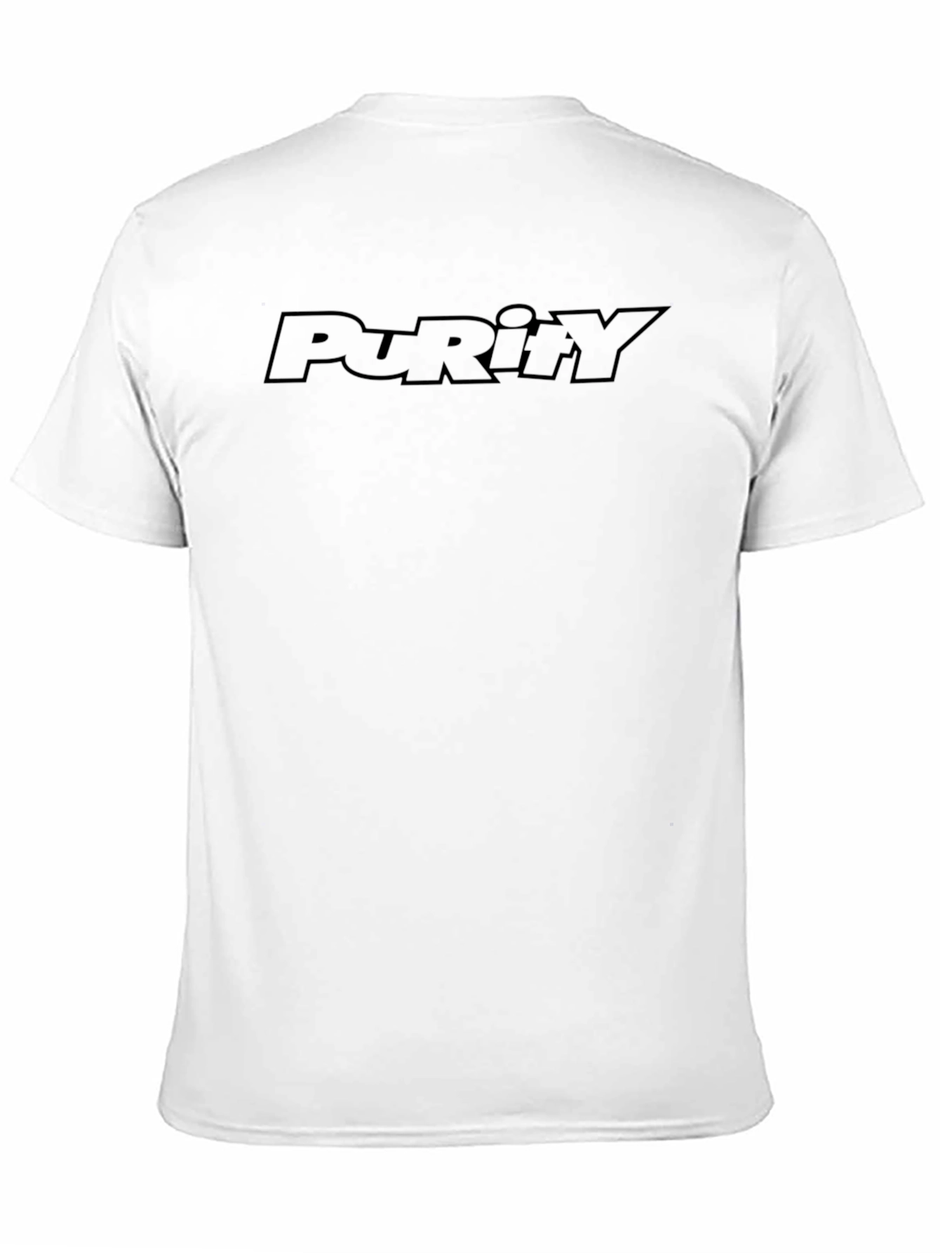 Purity Black T-Shirt - Modern Graphic Tee