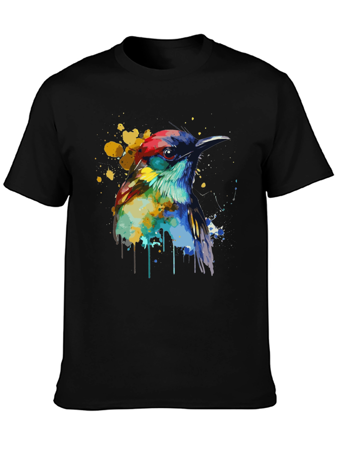 Watercolor Bird Graphic T-Shirt