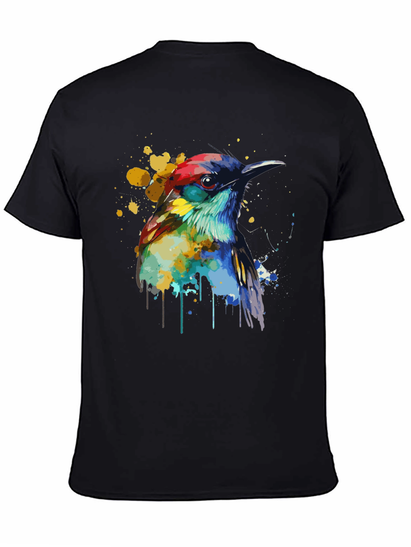 Watercolor Bird Graphic T-Shirt