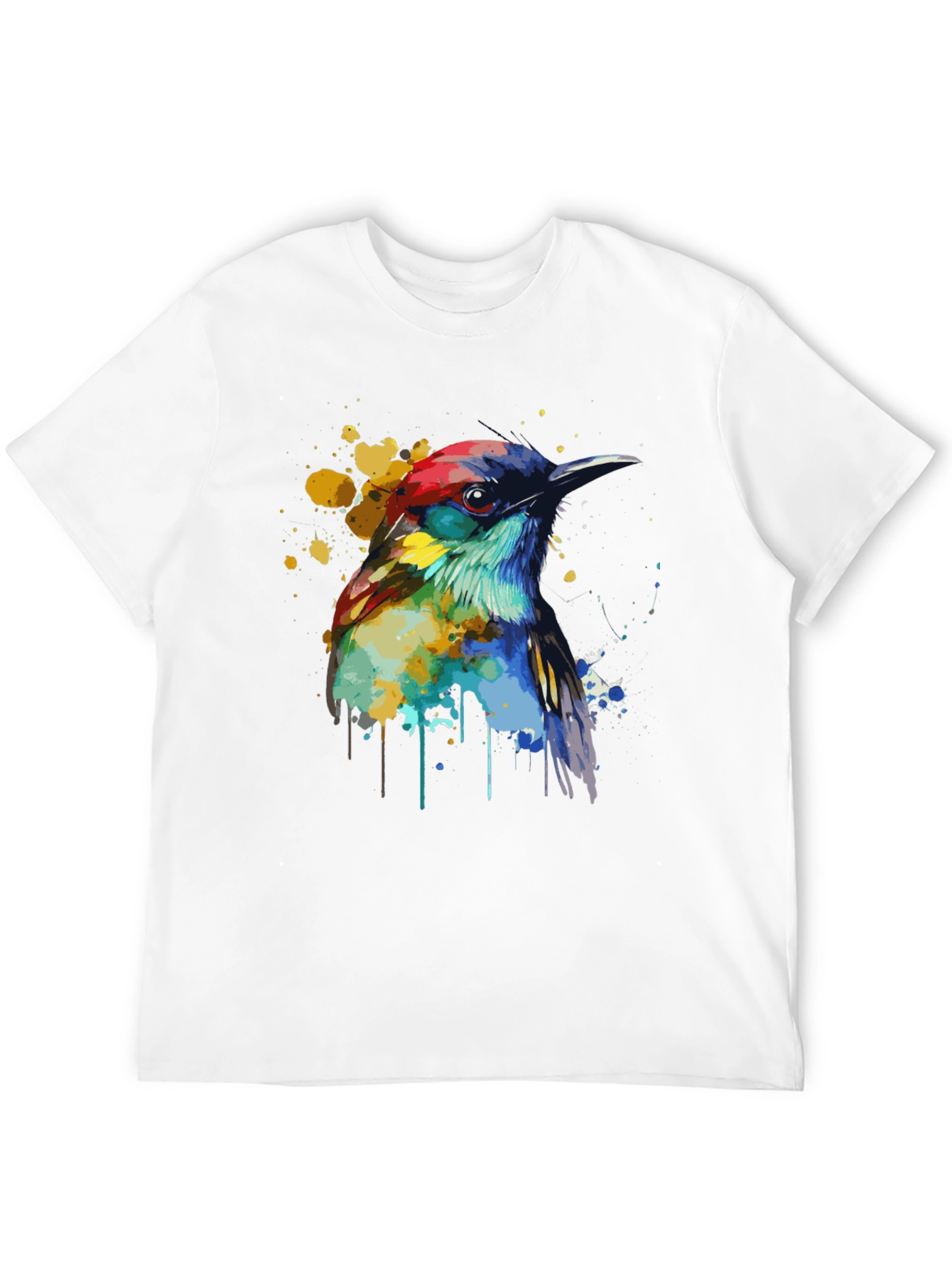 Watercolor Bird Graphic T-Shirt