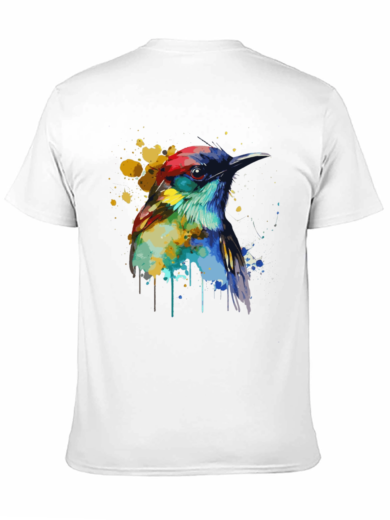 Watercolor Bird Graphic T-Shirt