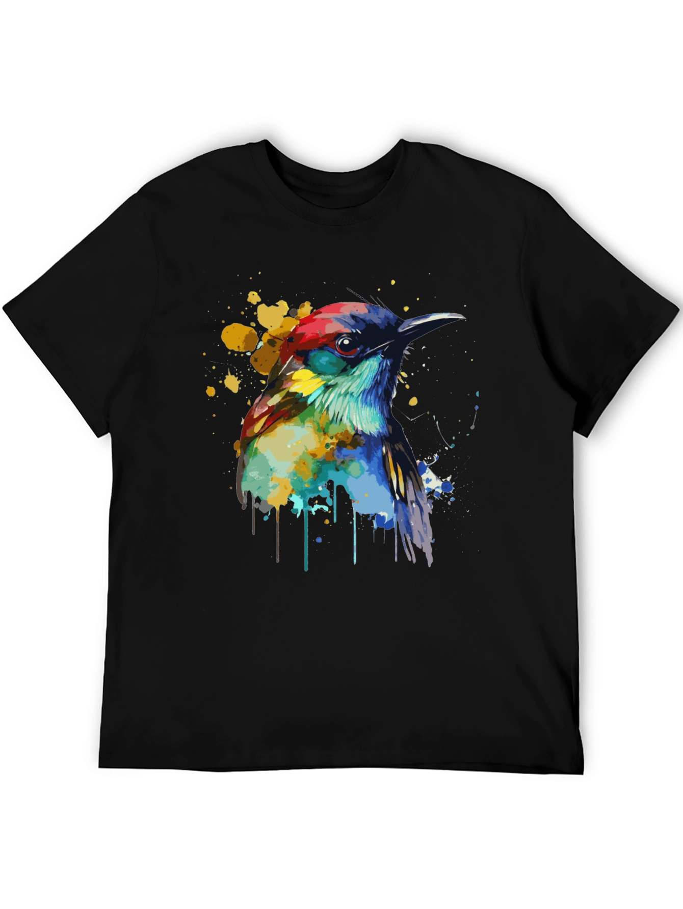 Watercolor Bird Graphic T-Shirt