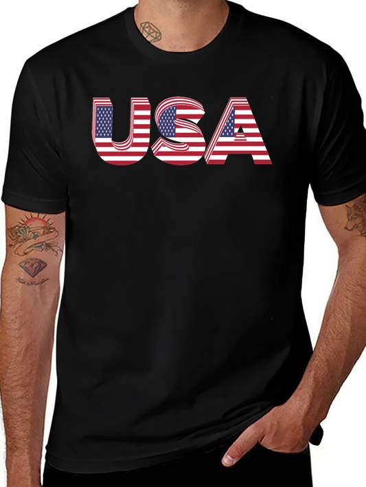 USA Flag Graphic T-Shirt