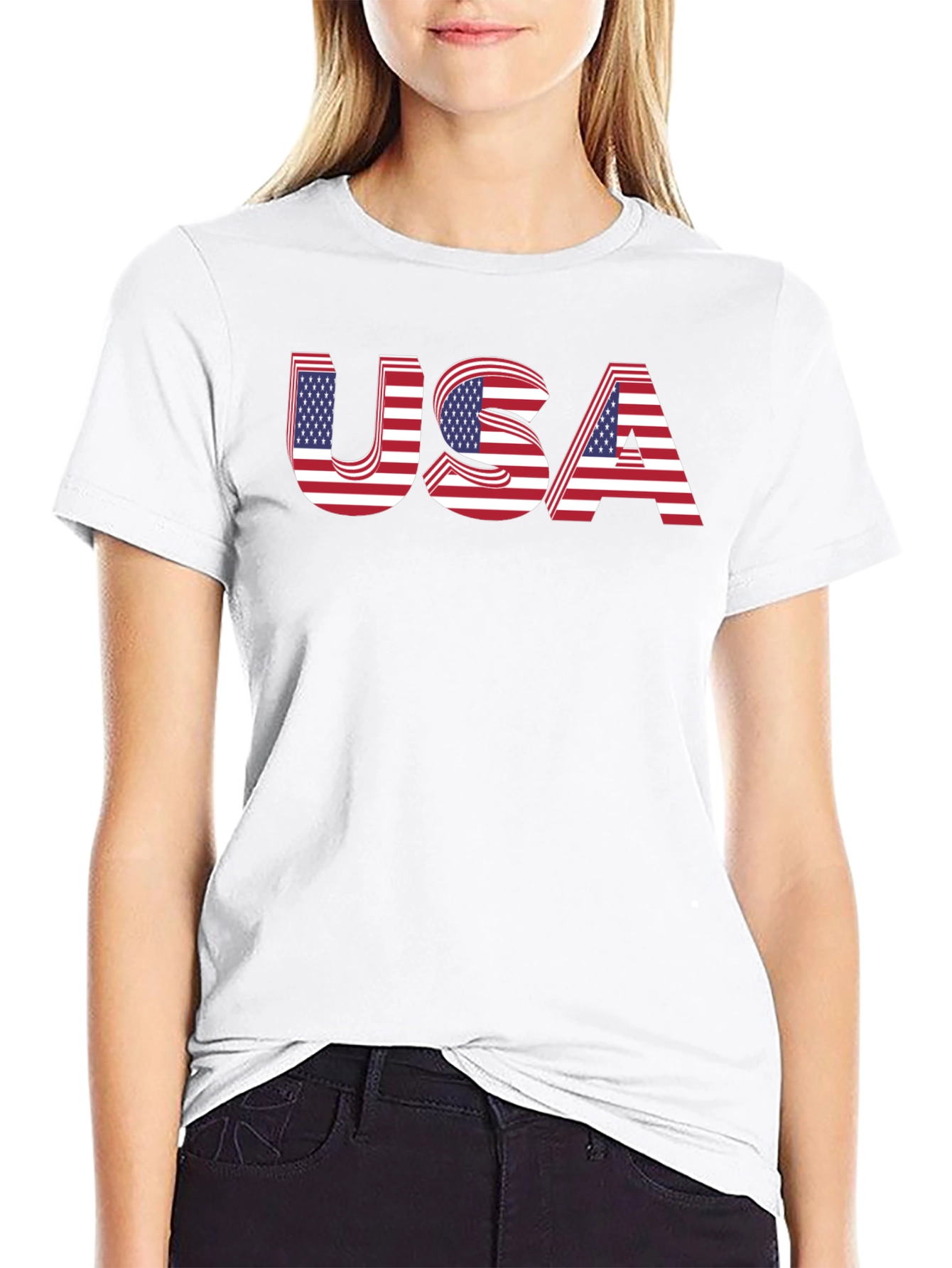 USA Flag Graphic T-Shirt
