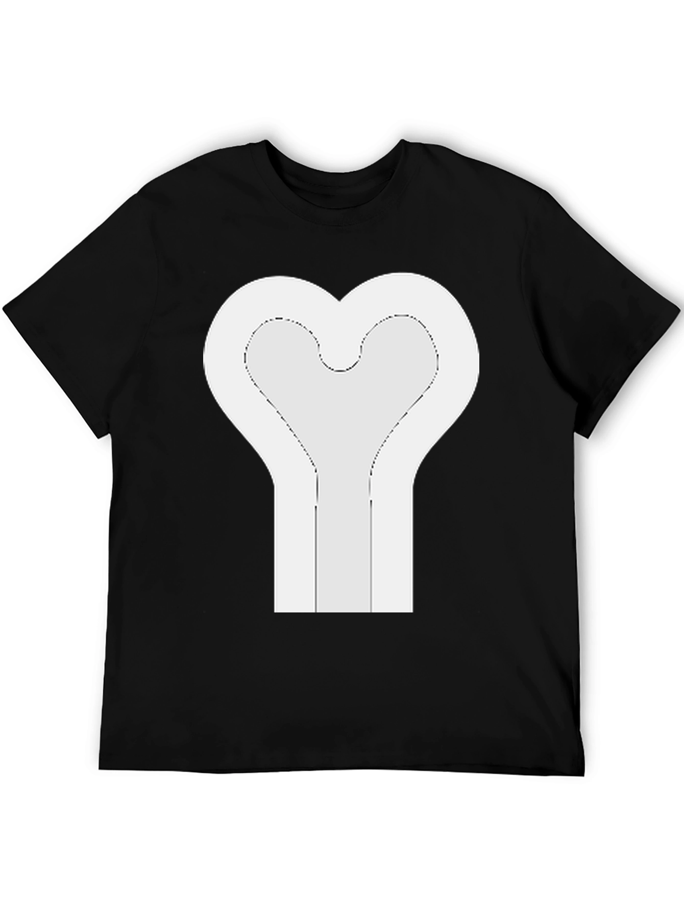 Heart Bone Graphic Tee - Unique Design