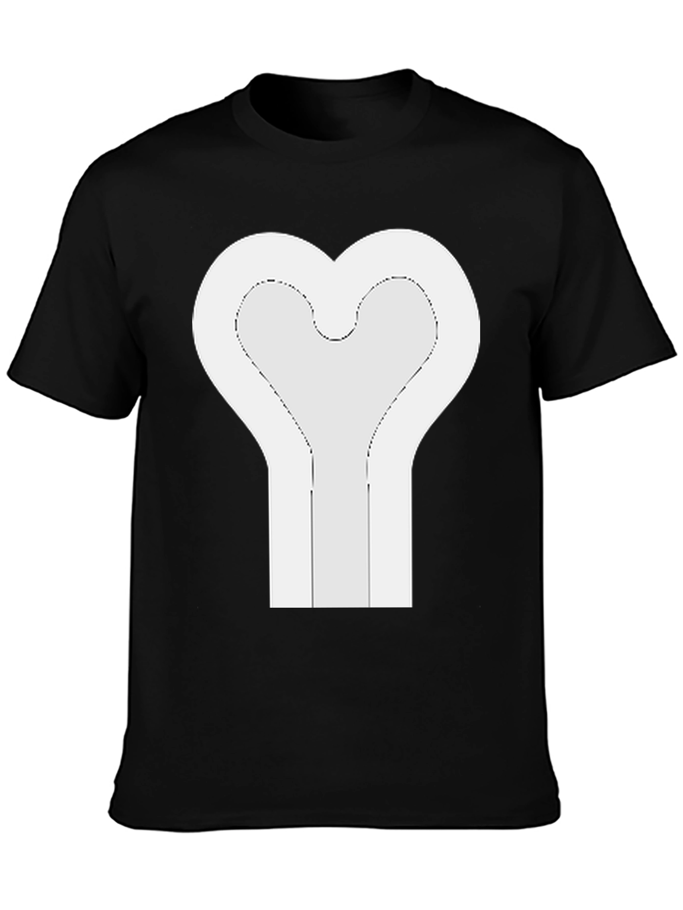 Heart Bone Graphic Tee - Unique Design