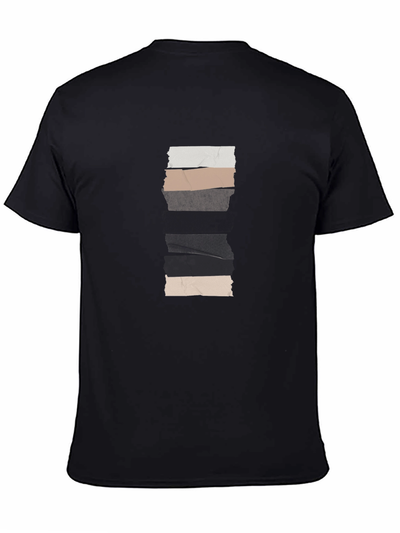 Modern Minimalist Striped Crew Neck Tee
