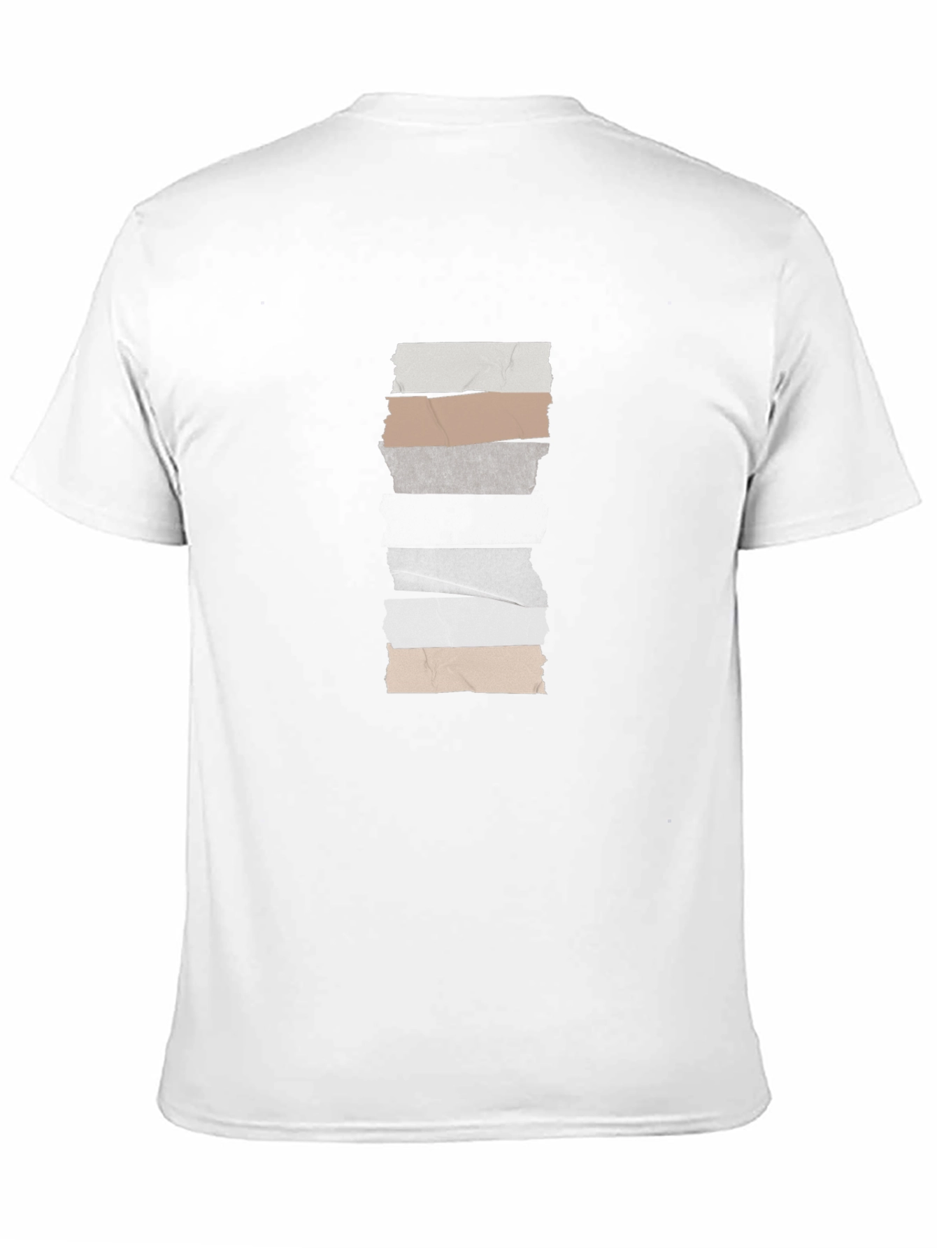 Modern Minimalist Striped Crew Neck Tee