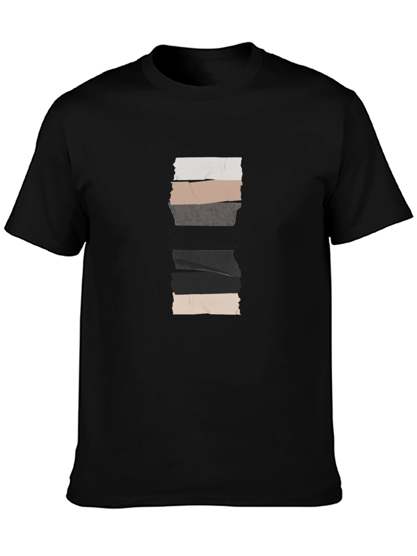 Modern Minimalist Striped Crew Neck Tee