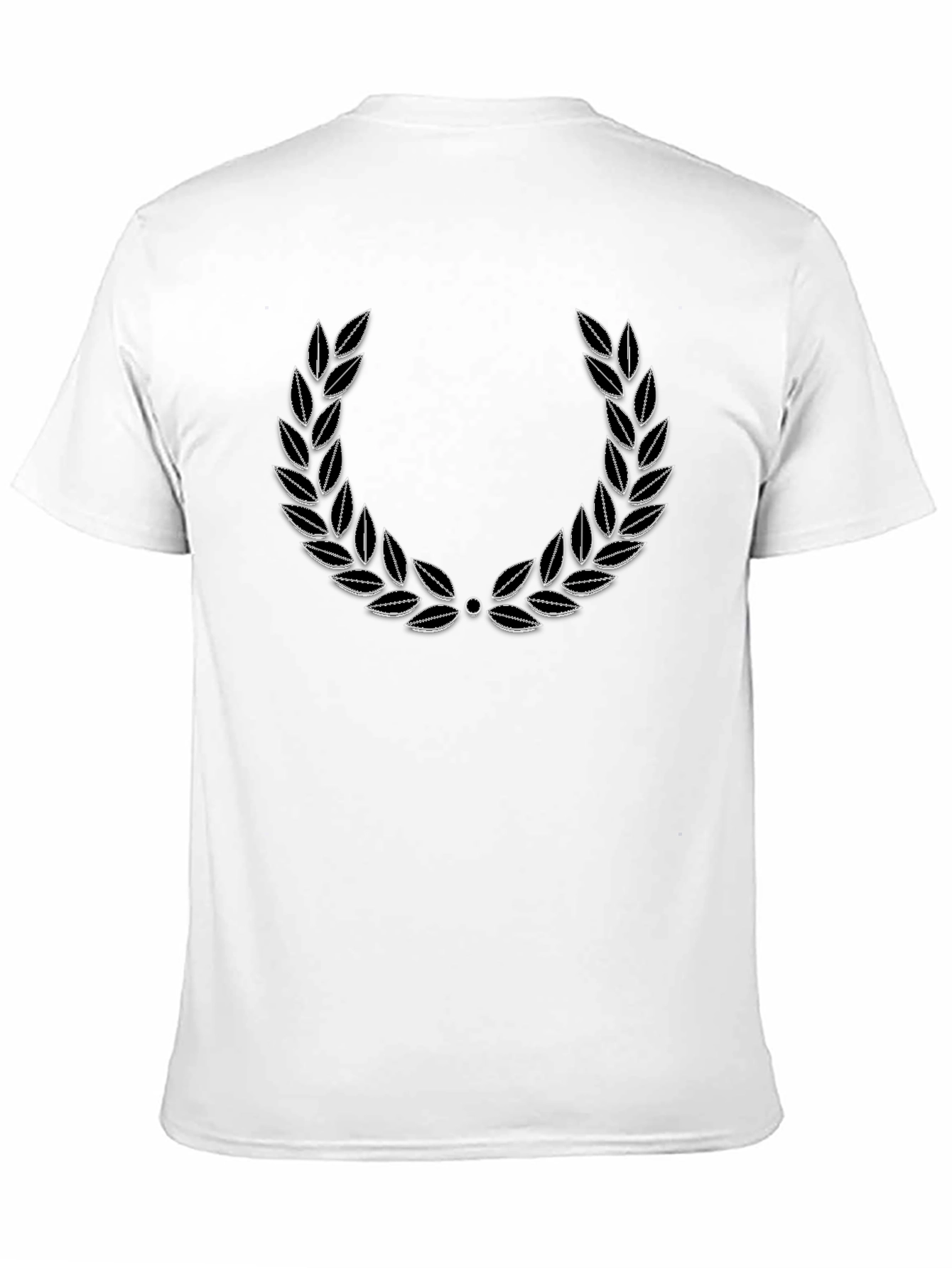 Classic Laurel Wreath Graphic Tee - Black