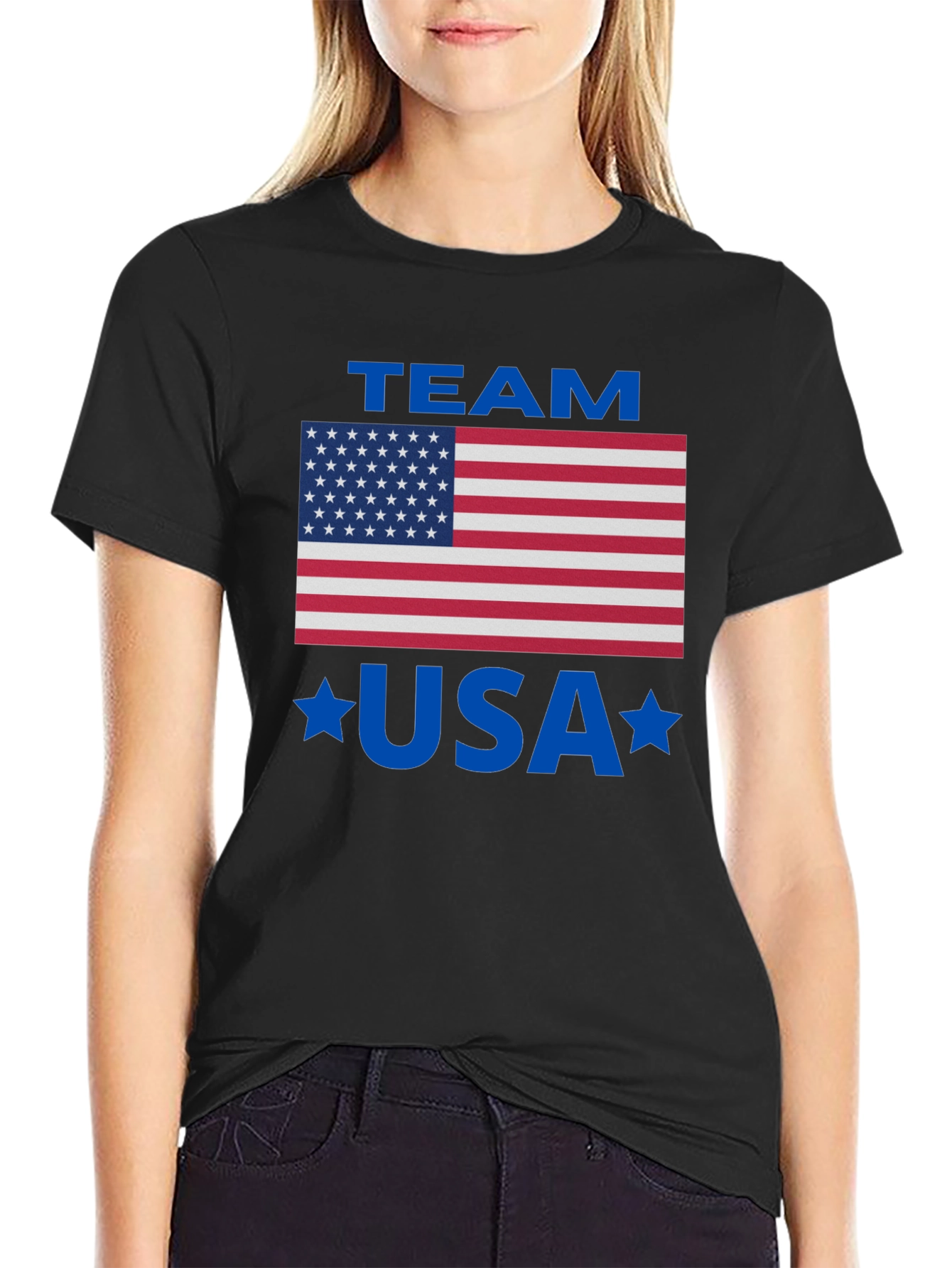 Team USA Graphic Tee - Patriotic American Flag Shirt