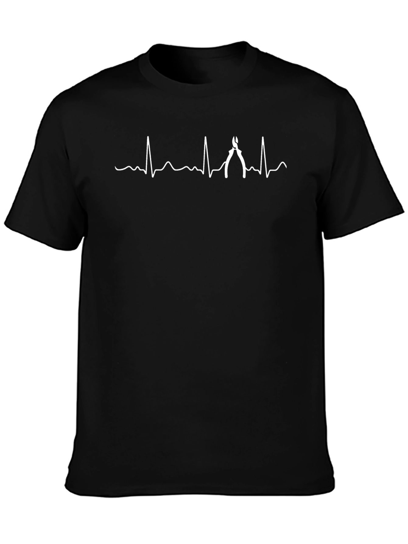 Electrician Heartbeat T-Shirt - Funny Lineman Tee