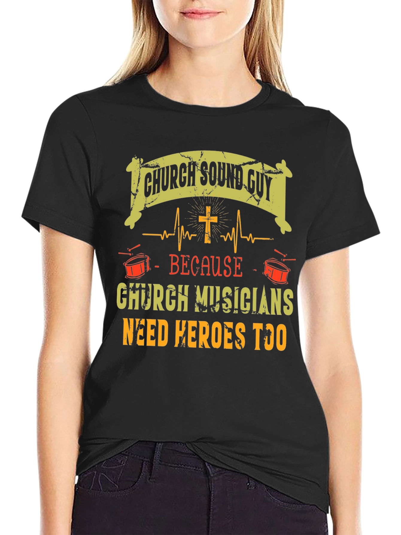 Church Sound Guy T-Shirt - Musicians Need Heroes Too