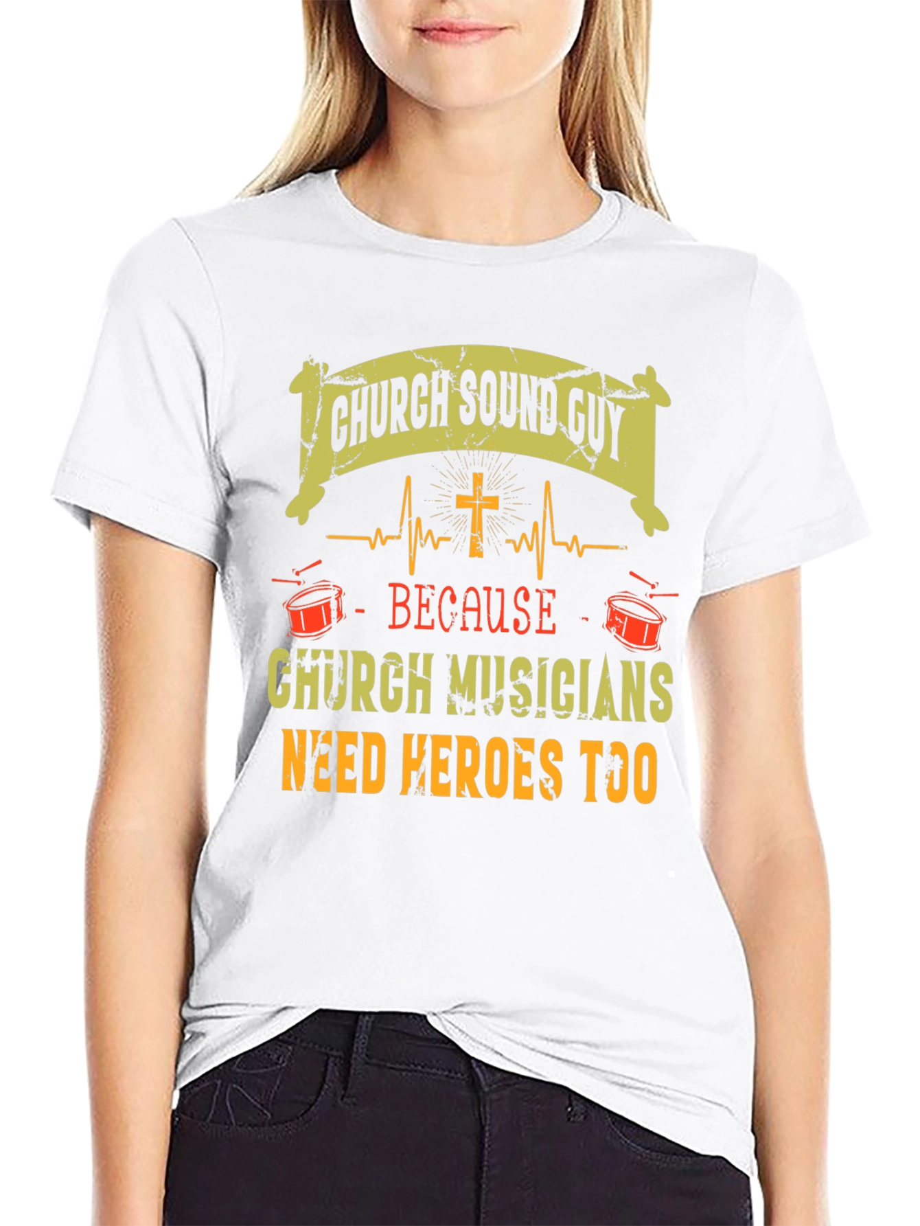Church Sound Guy T-Shirt - Musicians Need Heroes Too
