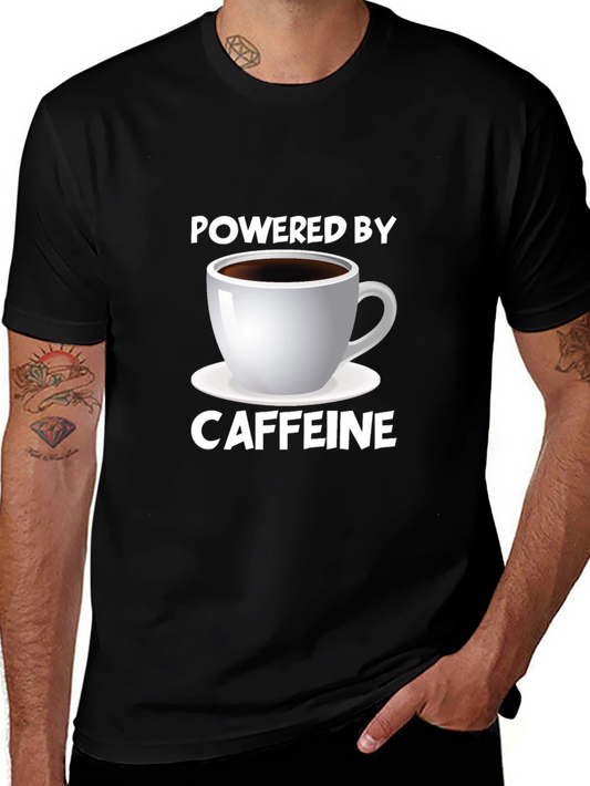 Powered by Caffeine Graphic Tee - Black