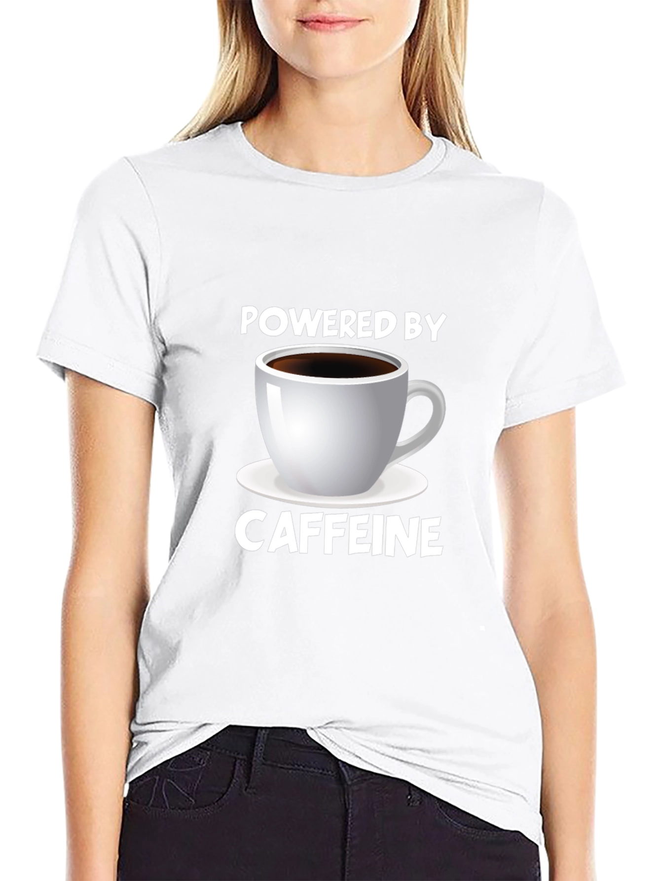 Powered by Caffeine Graphic Tee - Black