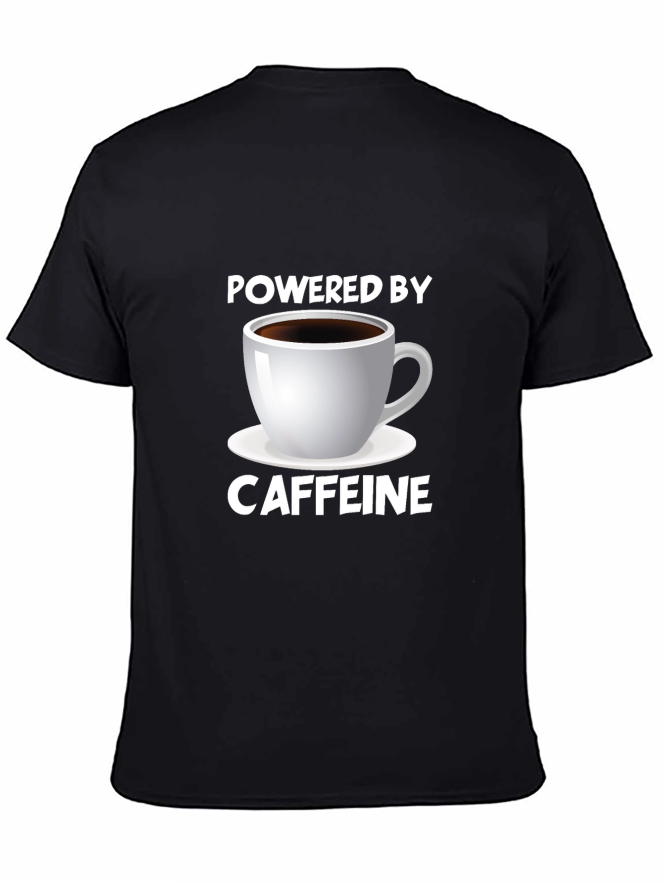 Powered by Caffeine Graphic Tee - Black