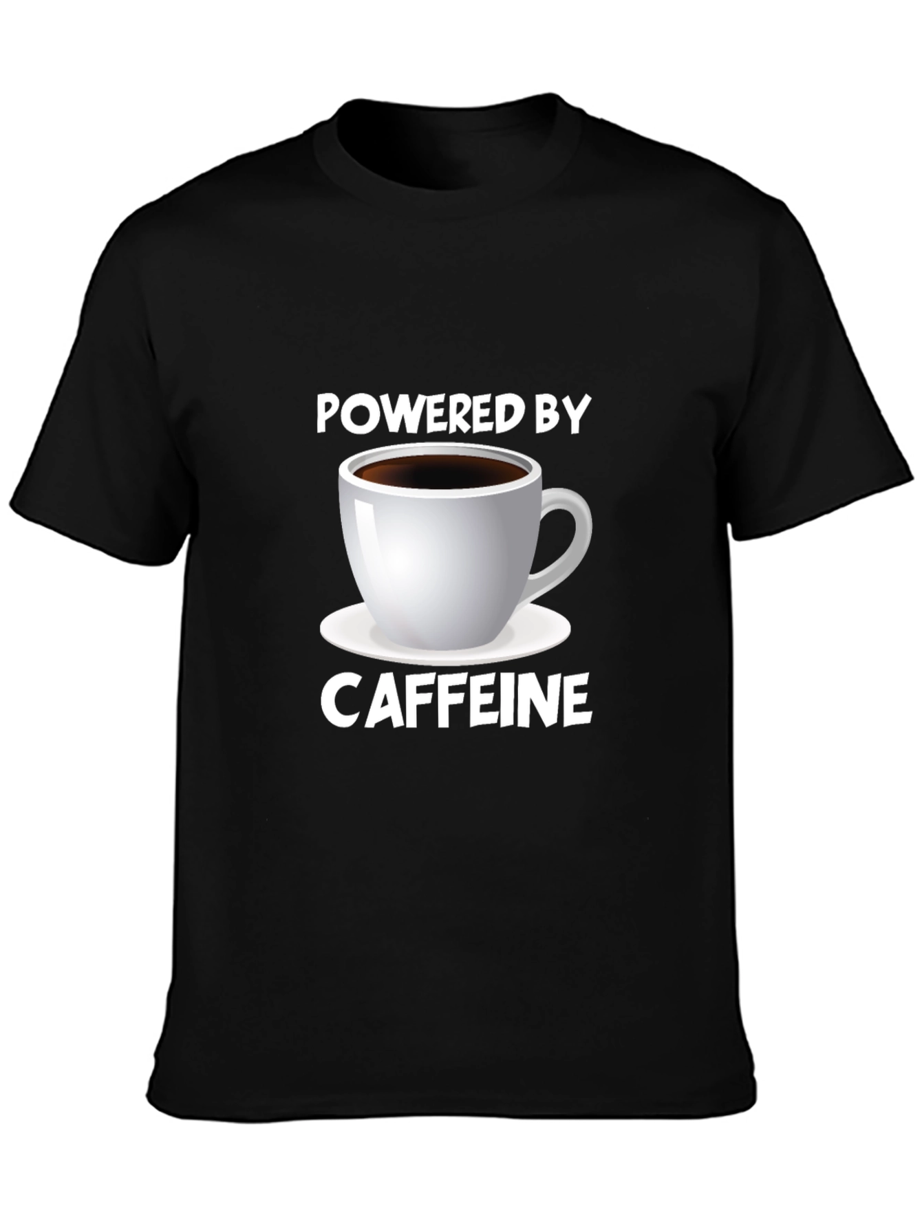 Powered by Caffeine Graphic Tee - Black