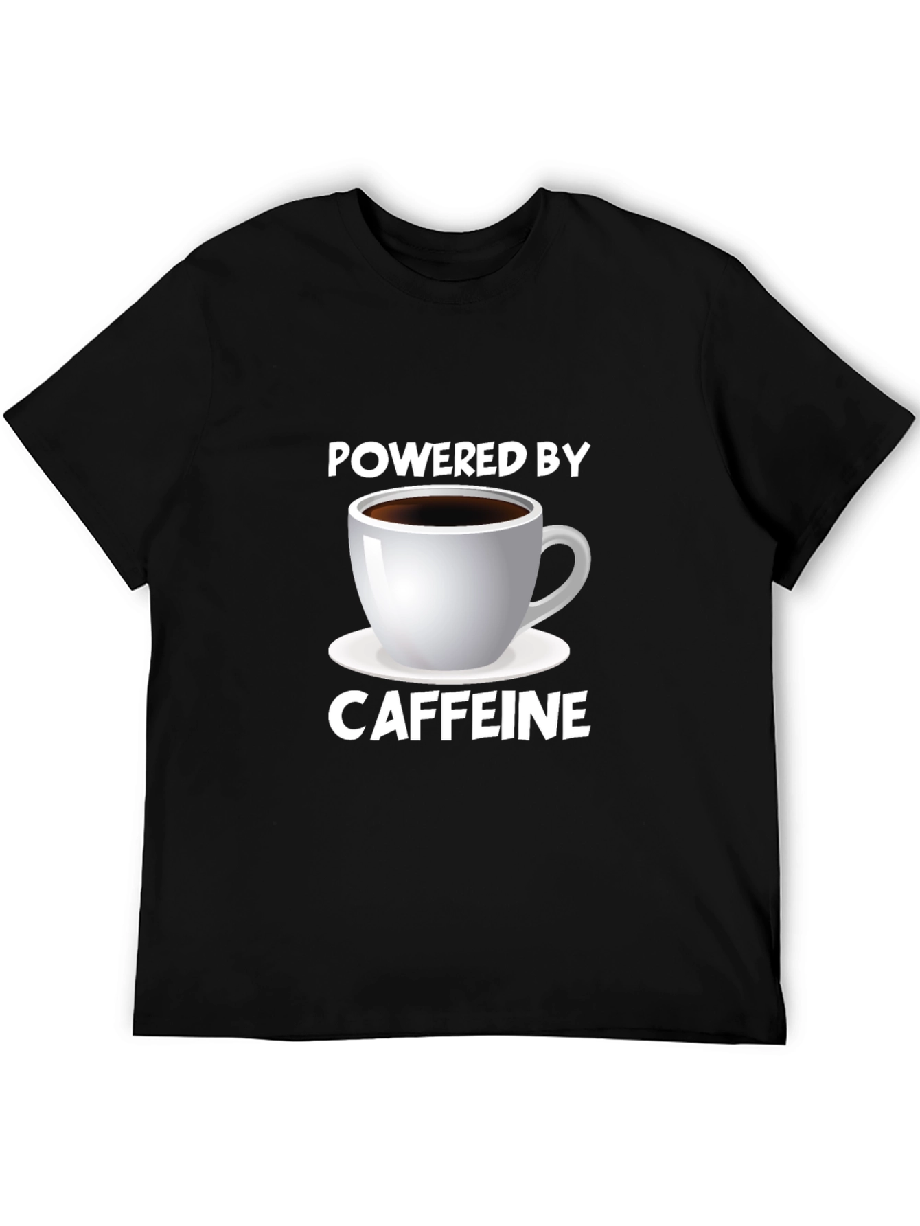 Powered by Caffeine Graphic Tee - Black