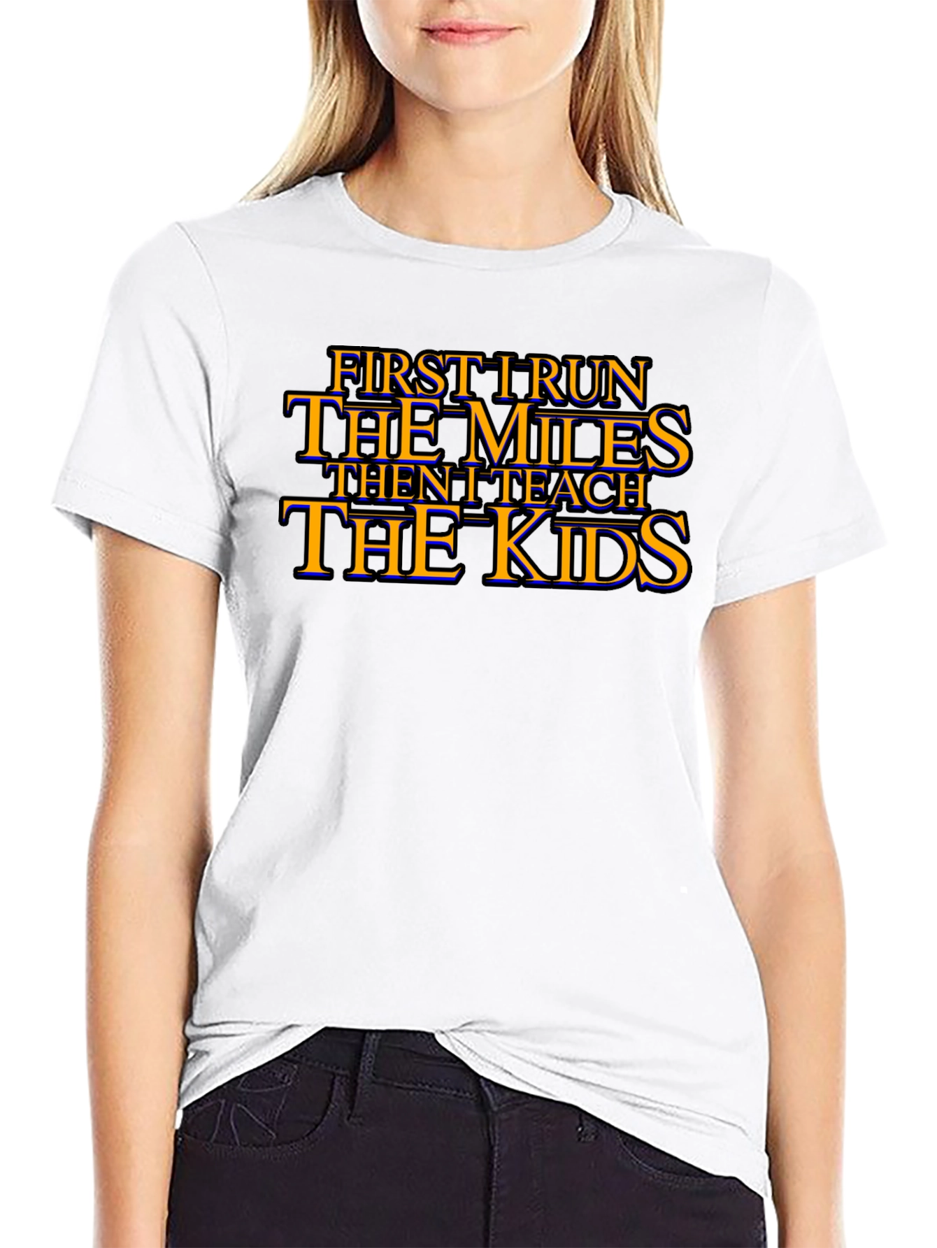 Runner Teacher Graphic T-Shirt