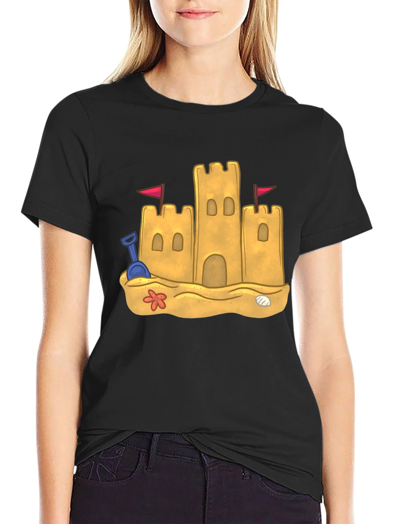 Sandcastle Graphic Tee - Beach Vibes