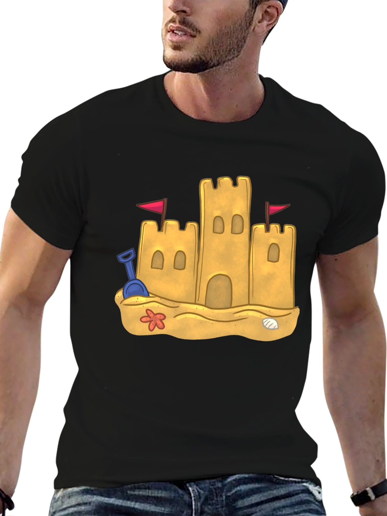 Sandcastle Graphic Tee - Beach Vibes
