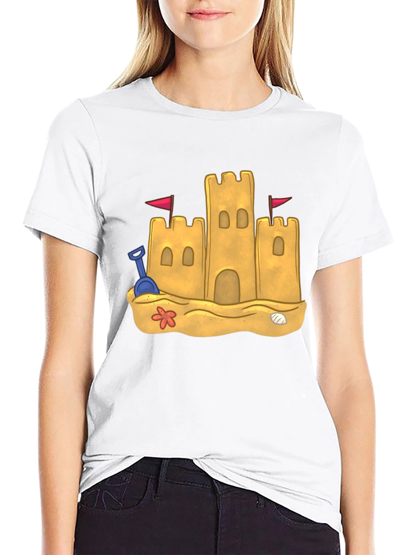 Sandcastle Graphic Tee - Beach Vibes