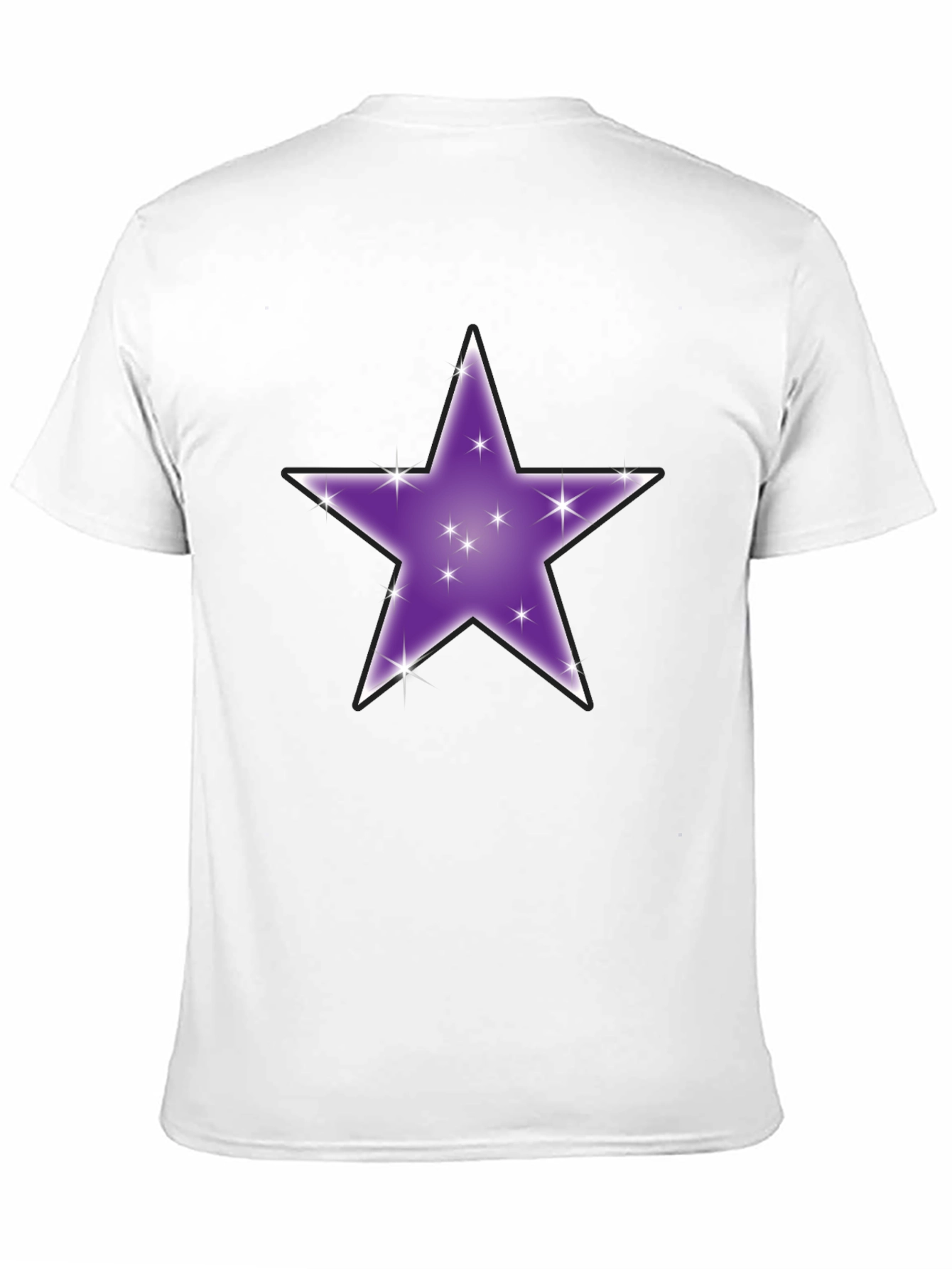 Sparkling Star Graphic Tee - Black