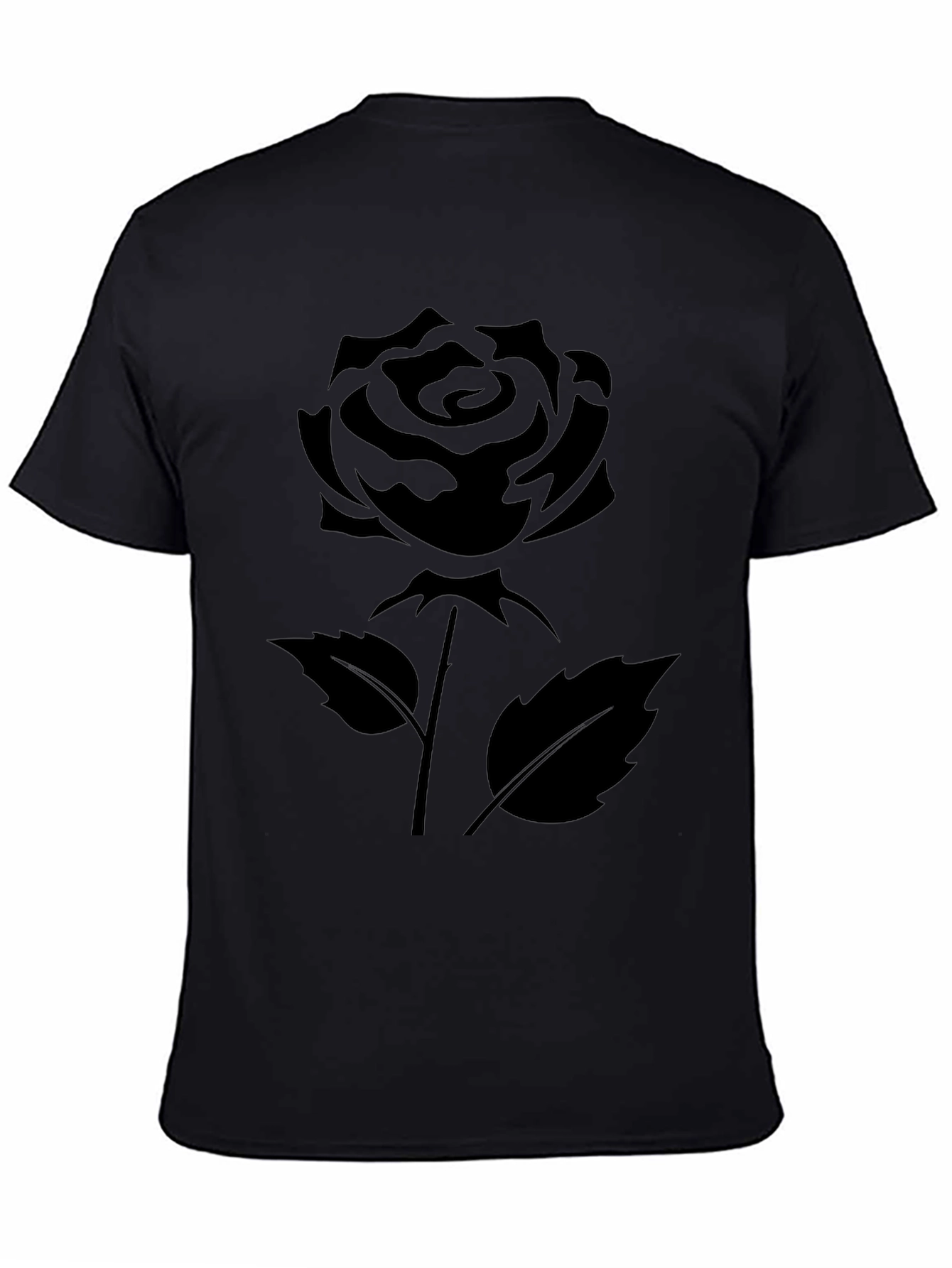 Black Rose Graphic T-Shirt - Stylish & Comfortable